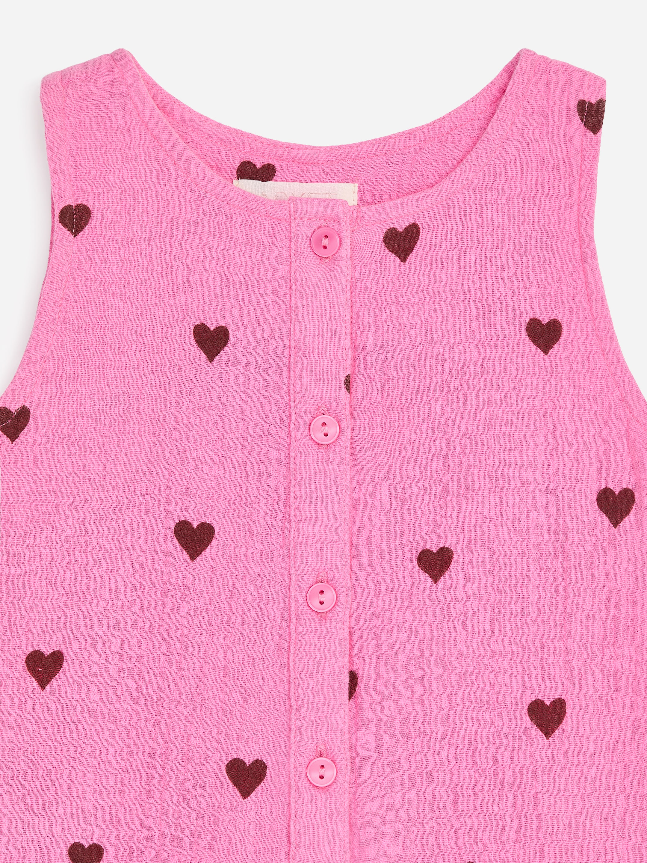 Latzhose aus Baumwollmusselin - Rosa/Braun - Regular Fit - Kinder - StillMedia/DescriptiveDetail - 2