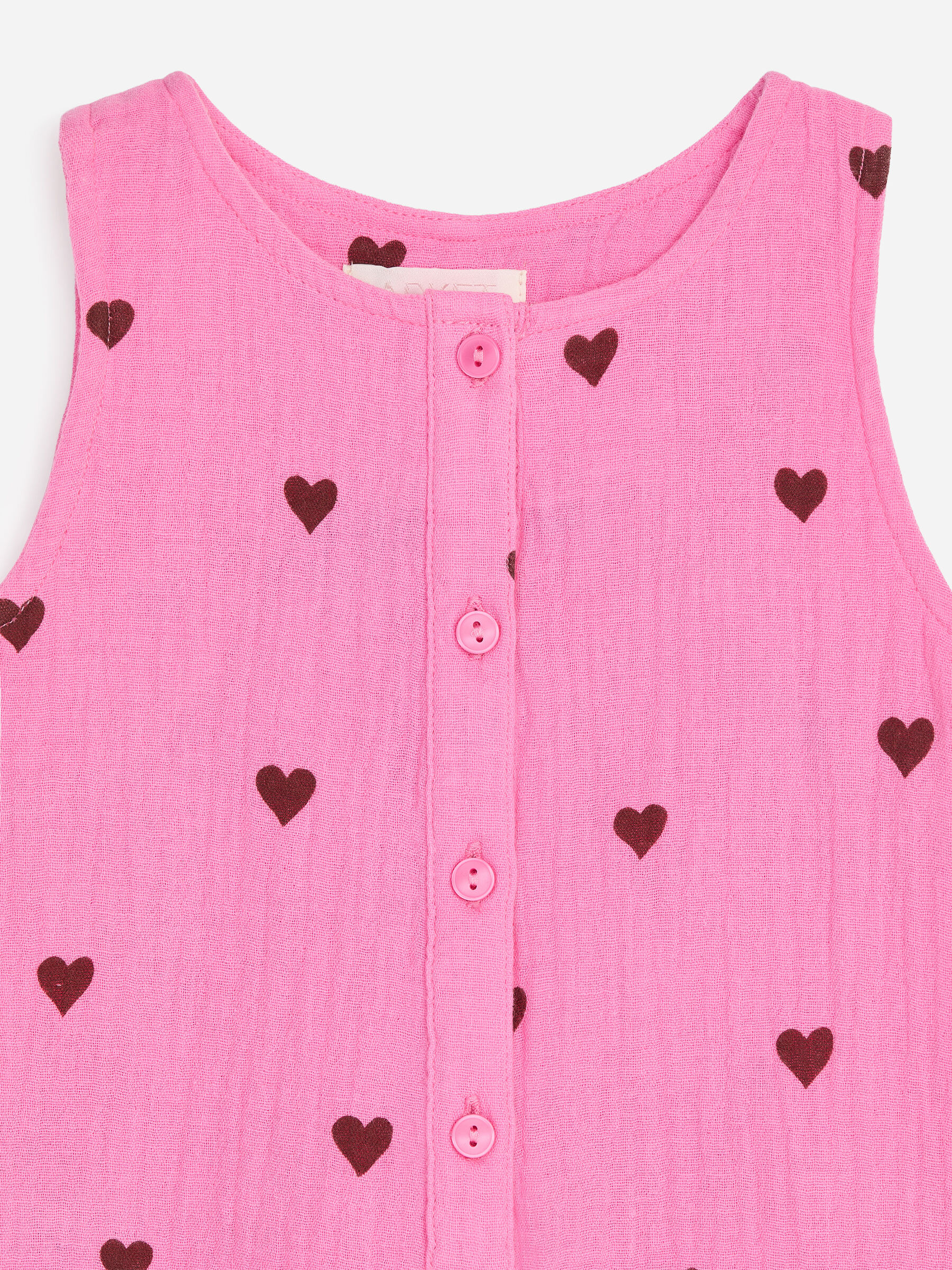 Cotton Muslin Dungarees - Pink/Brown - Regular fit - Children - StillMedia/DescriptiveDetail - 2