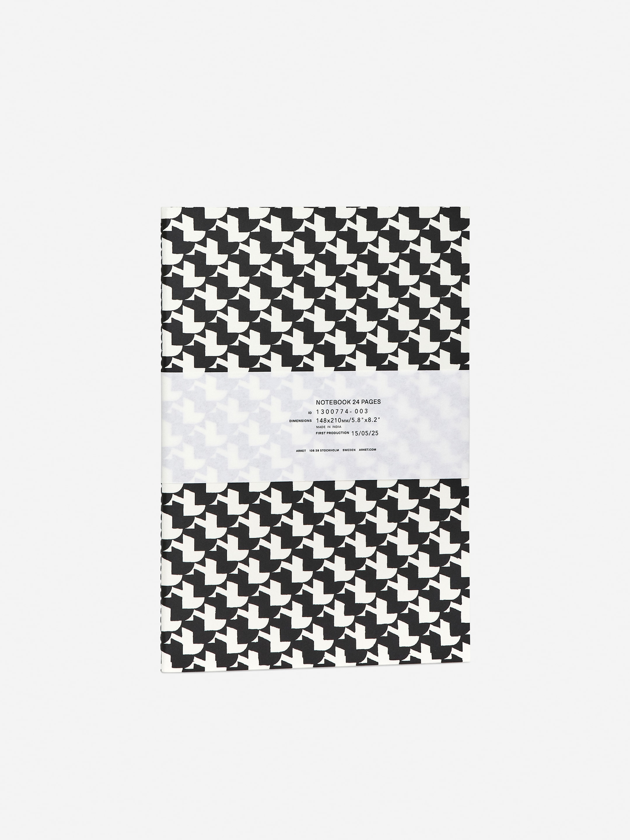 Ver imagen más grande: Cuaderno A5 - Negro/blanco - HOME | H&M ES 1