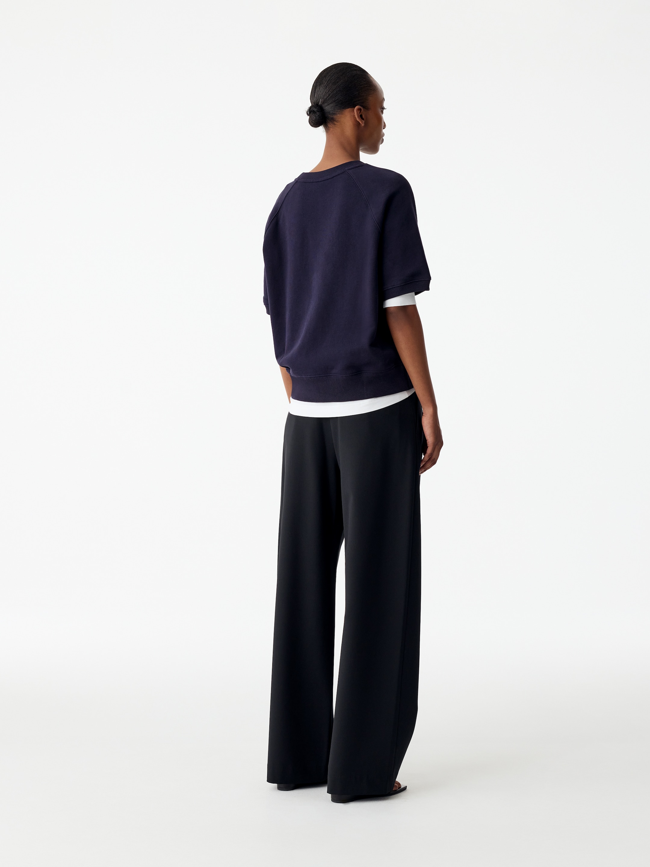 French Terry Sweatshirt - Dark Blue - Regular fit - women - StillMedia/Lookbook - 8