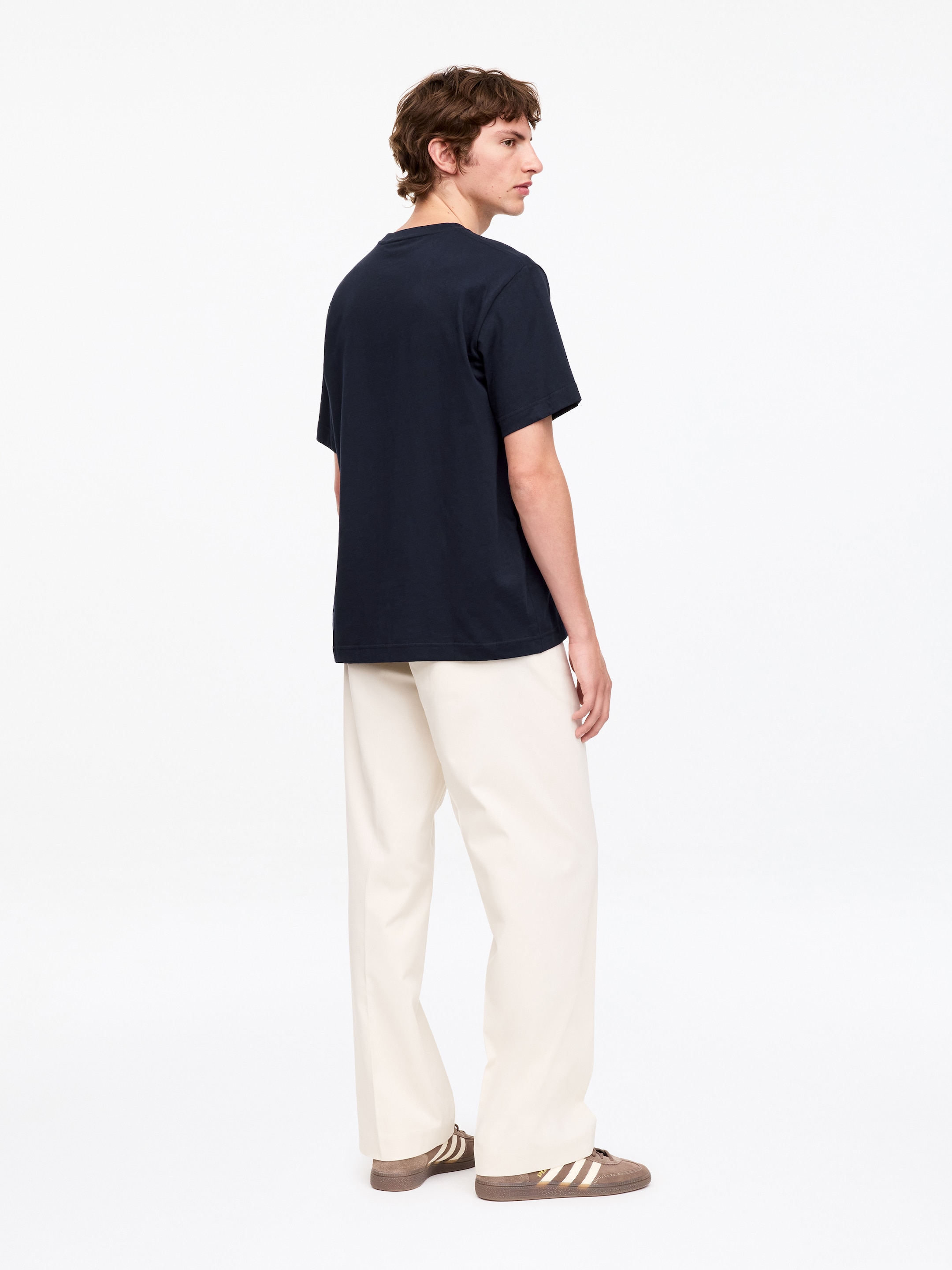 T-shirt décontracté 220 GSM - Bleu foncé - Regular fit - Homme - StillMedia/Lookbook - 57