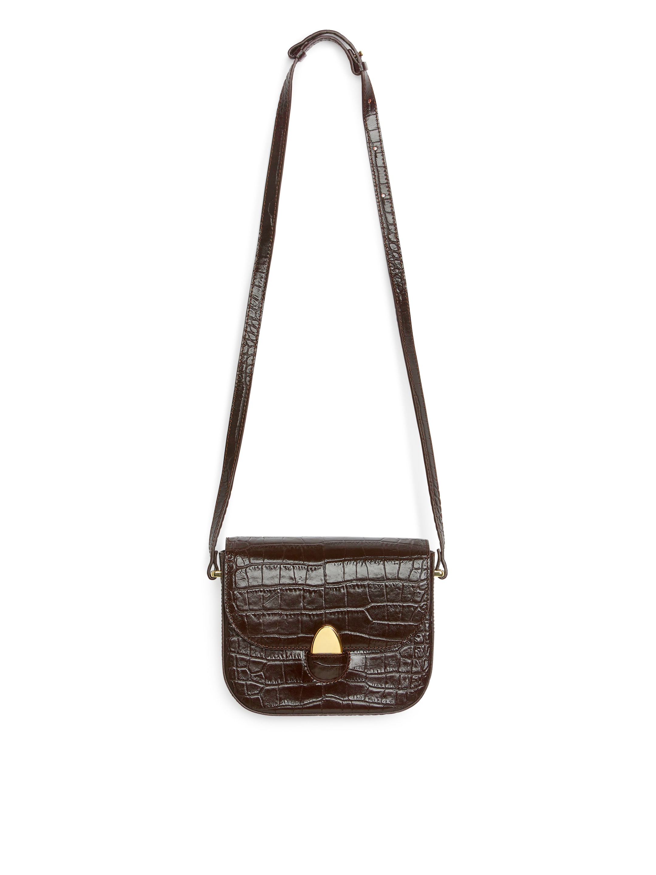 Schultertasche aus Leder - Dunkelbraun - Damen - StillMedia/DescriptiveStillLife - 4