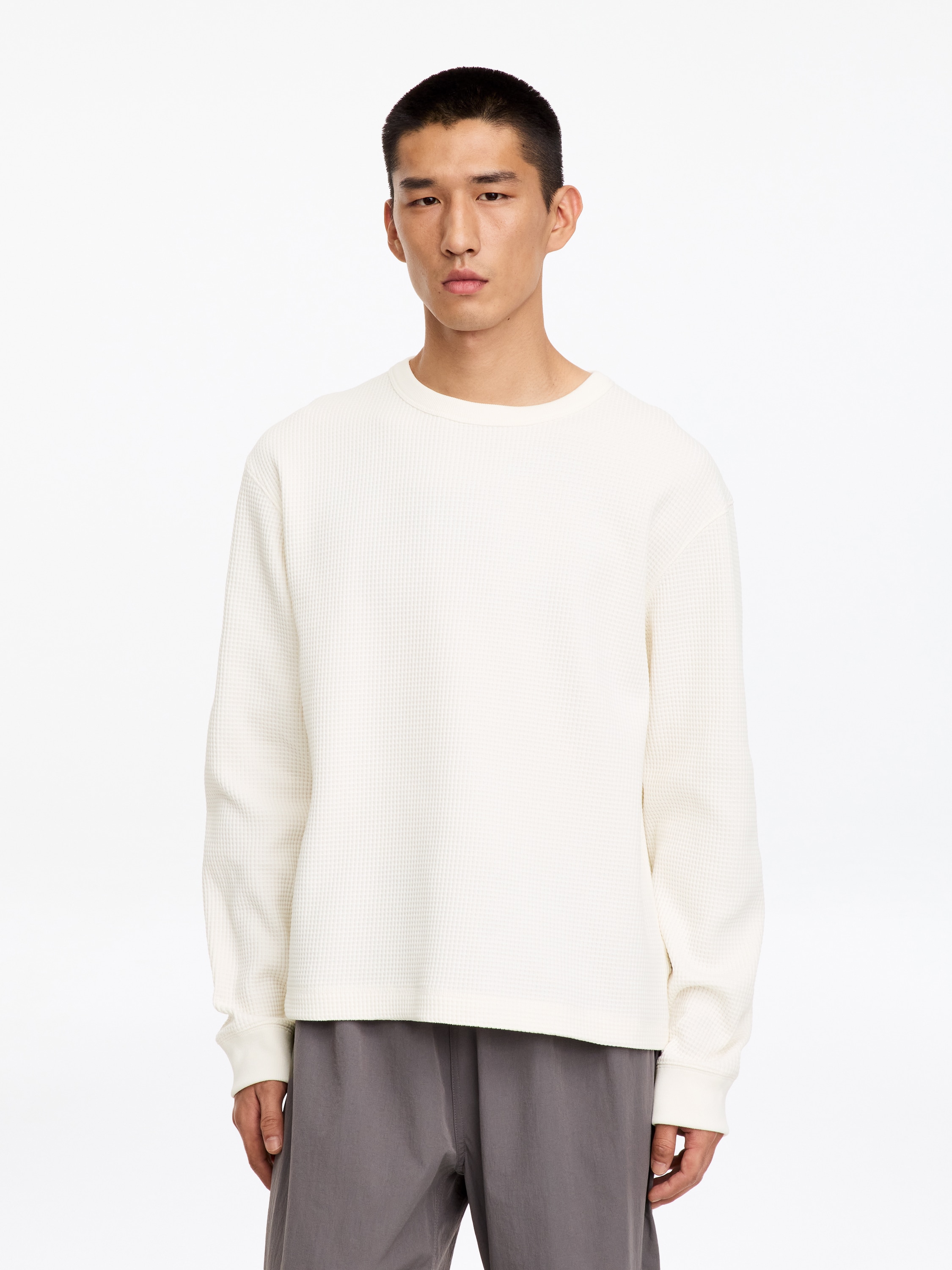 ARKET ACTIVE Waffle Top – Off White – ARKET DK