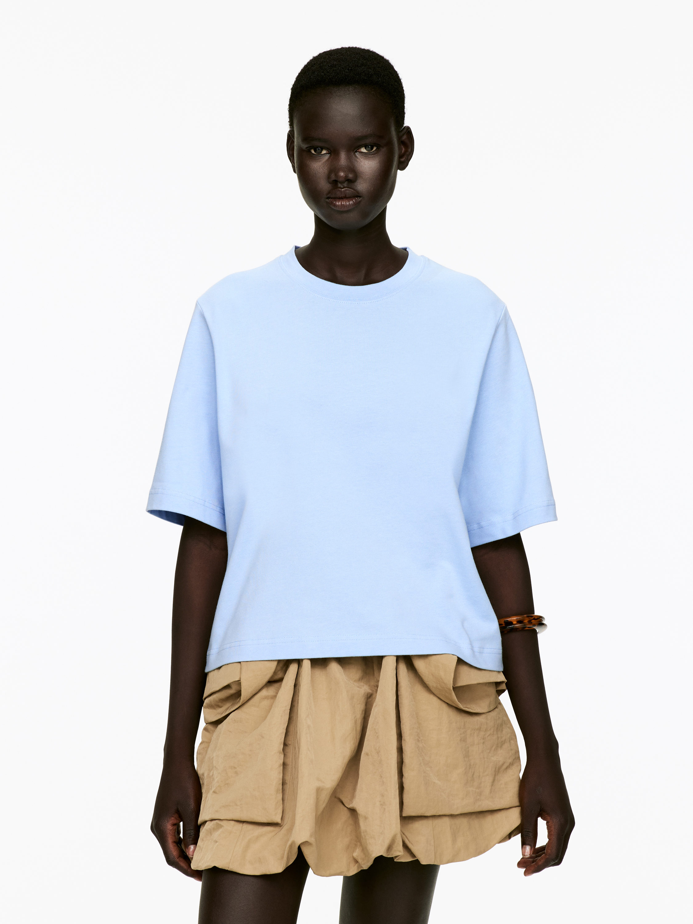 ALBA Boxy T-Shirt - Blue - Loose fit - Women - StillMedia/Lookbook - 4