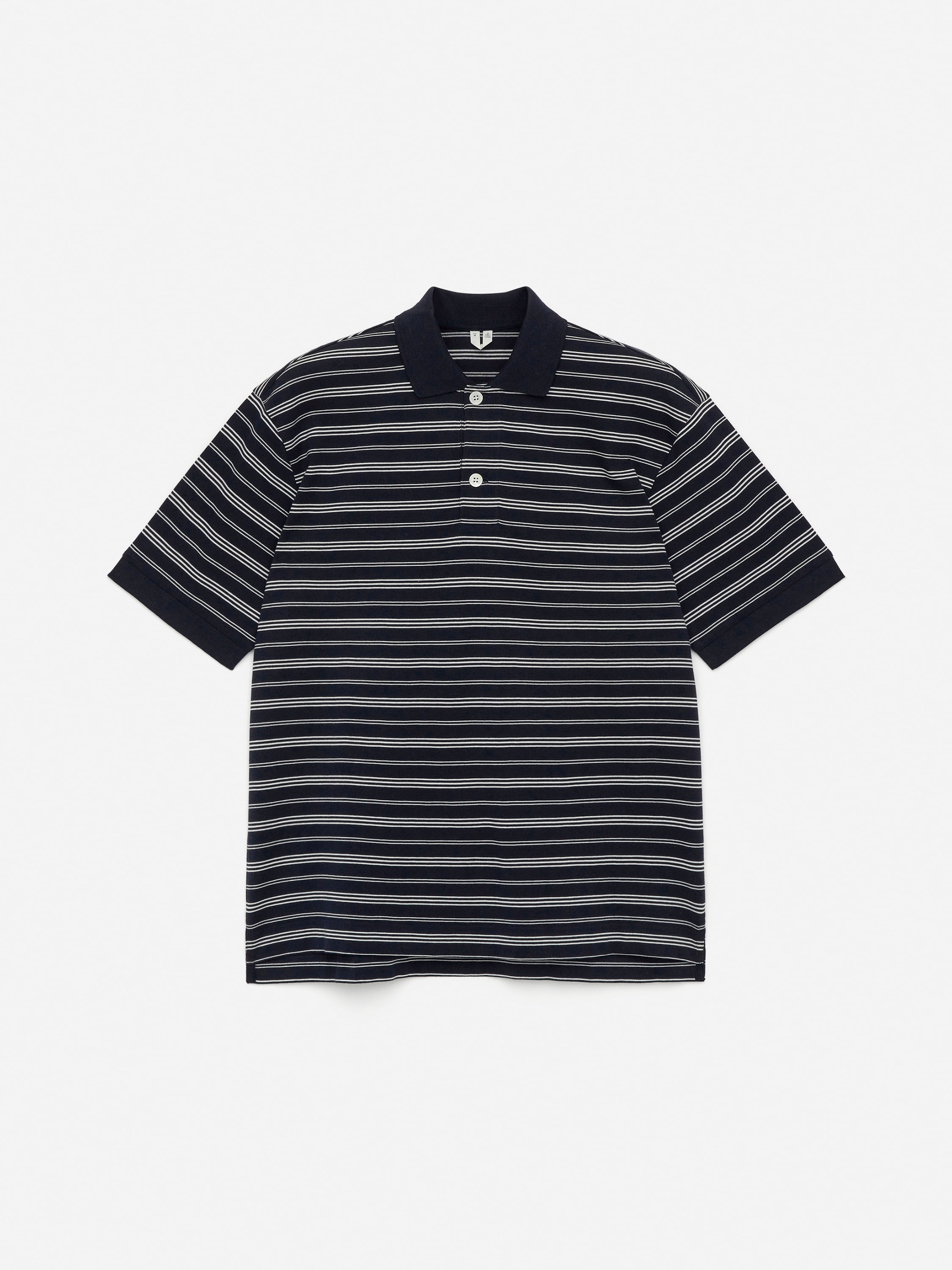 Bouclé Polo Shirt – Black – ARKET WW