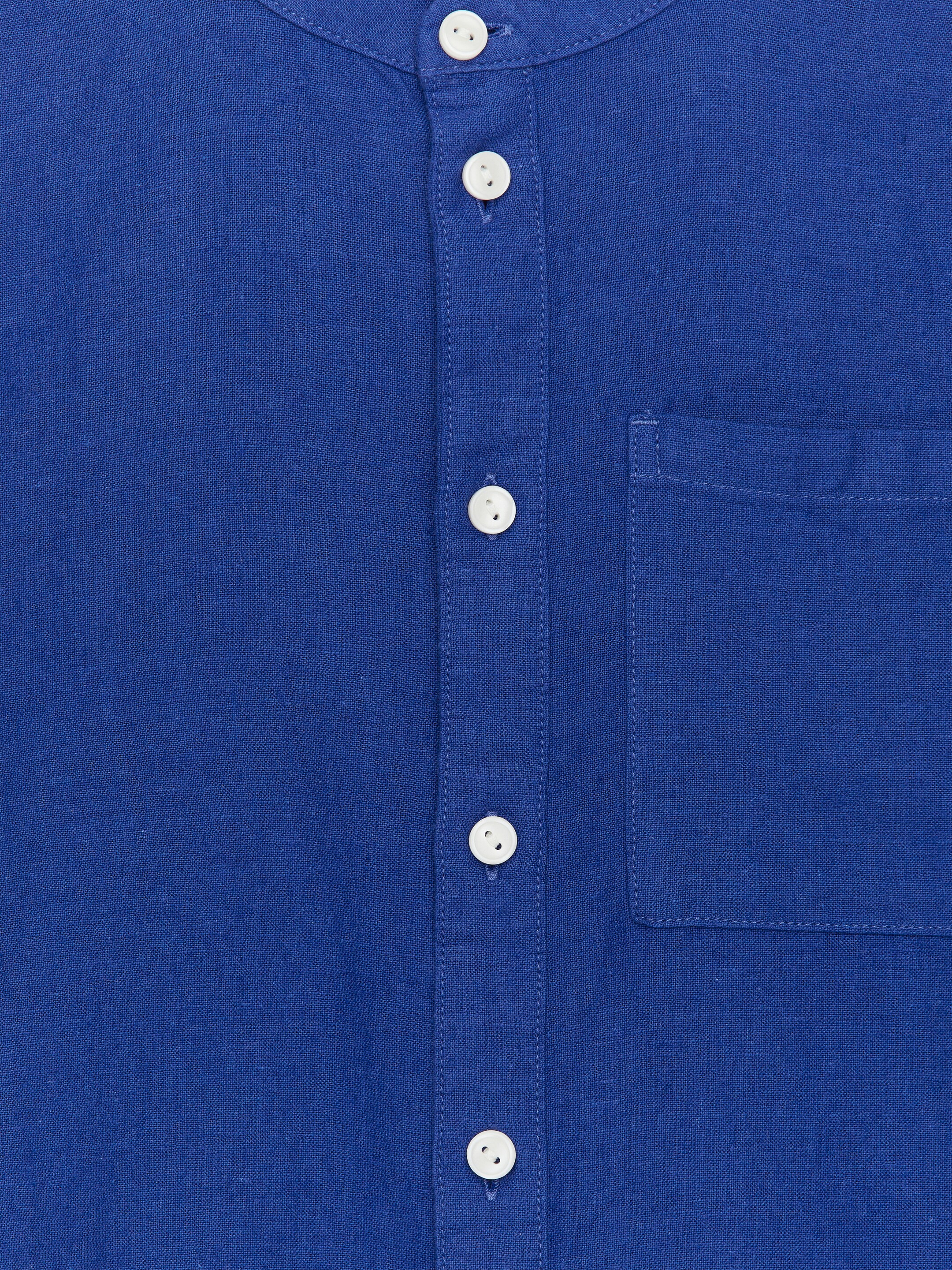 Ingrandisci l'immagine: Linen Grandpa Shirt - Blue - BAMBINO | H&M CH 3