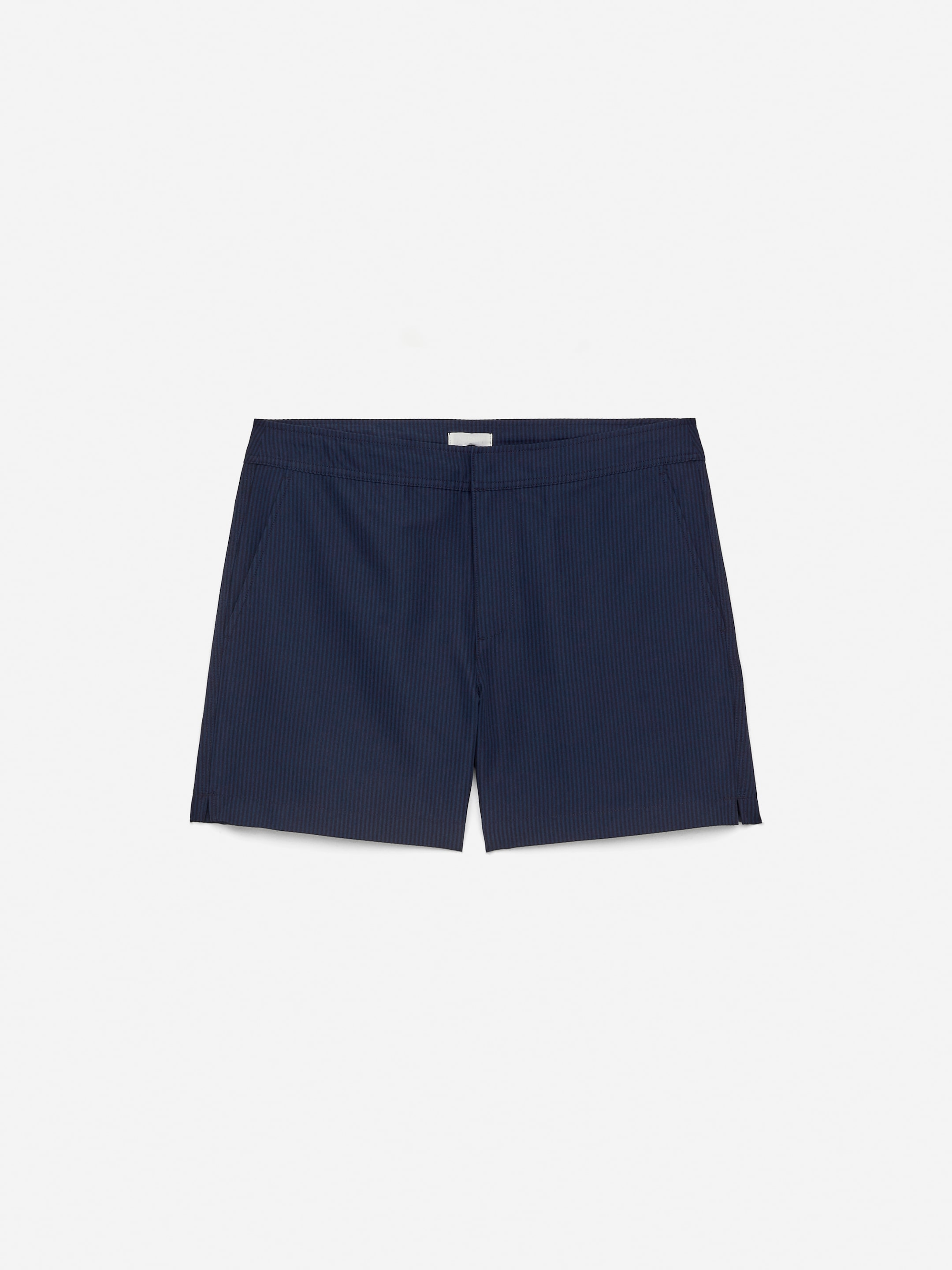 Seersucker Swim Shorts-#21273C-15097