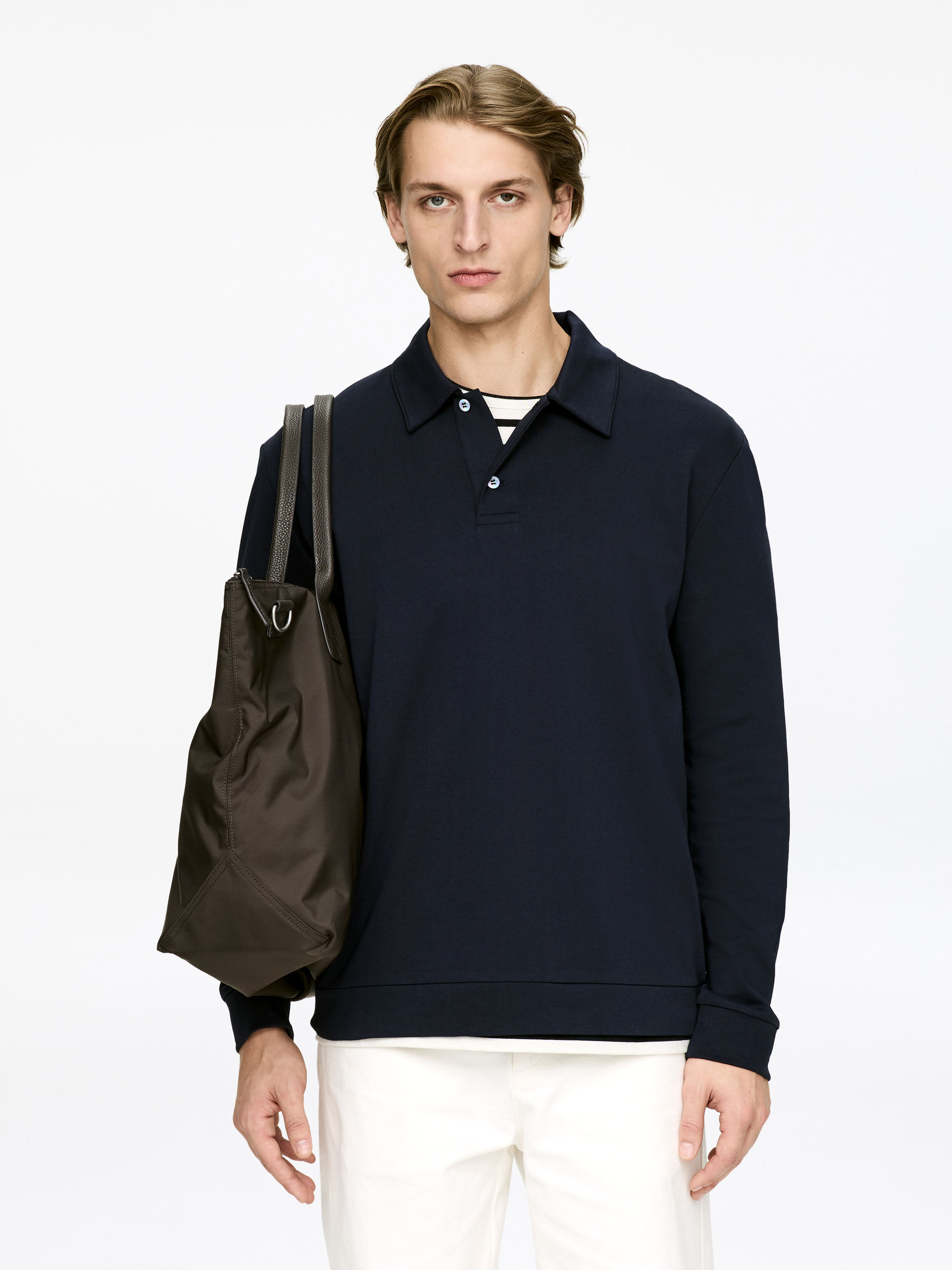 Poloshirt aus Baumwolle und Lyocell - Dunkelblau - Regular Fit - Herren - StillMedia/Lookbook - 10