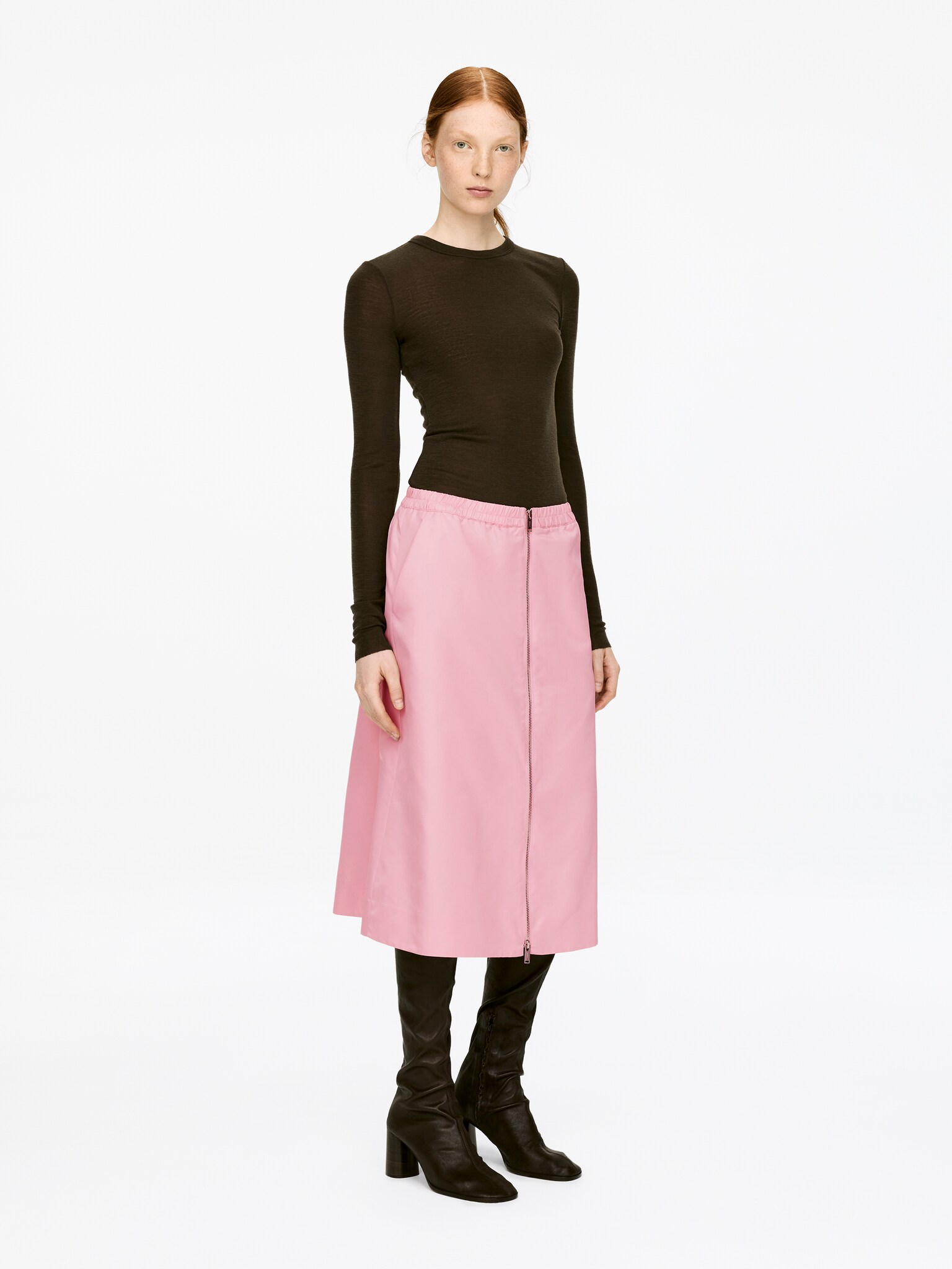 Jupe en nylon - Rose/Noir - 5