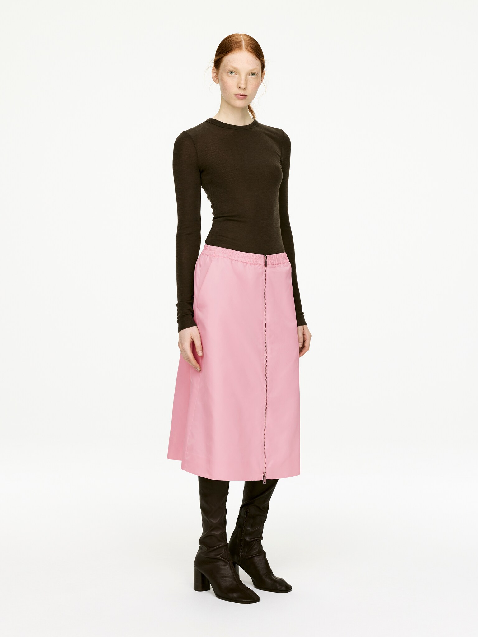 Jupe en nylon - Rose/Noir - 6