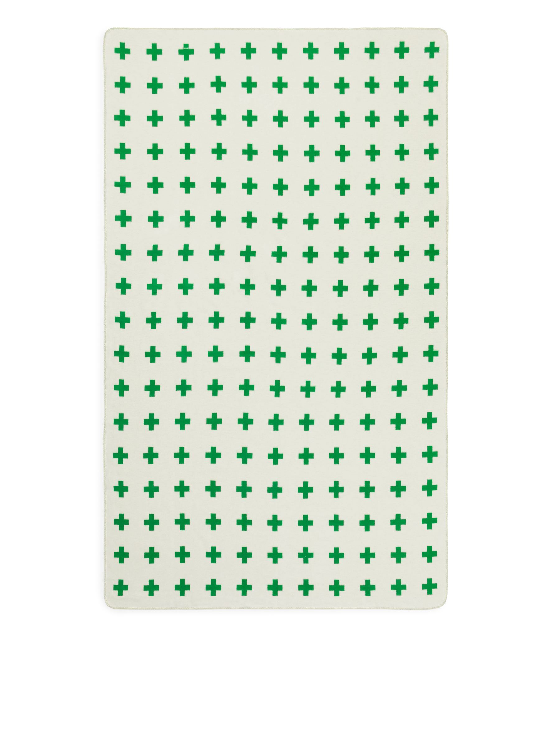 Pia Wallén Cross Blanket - Green/White - Homeware - StillMedia/DescriptiveStillLife - 1