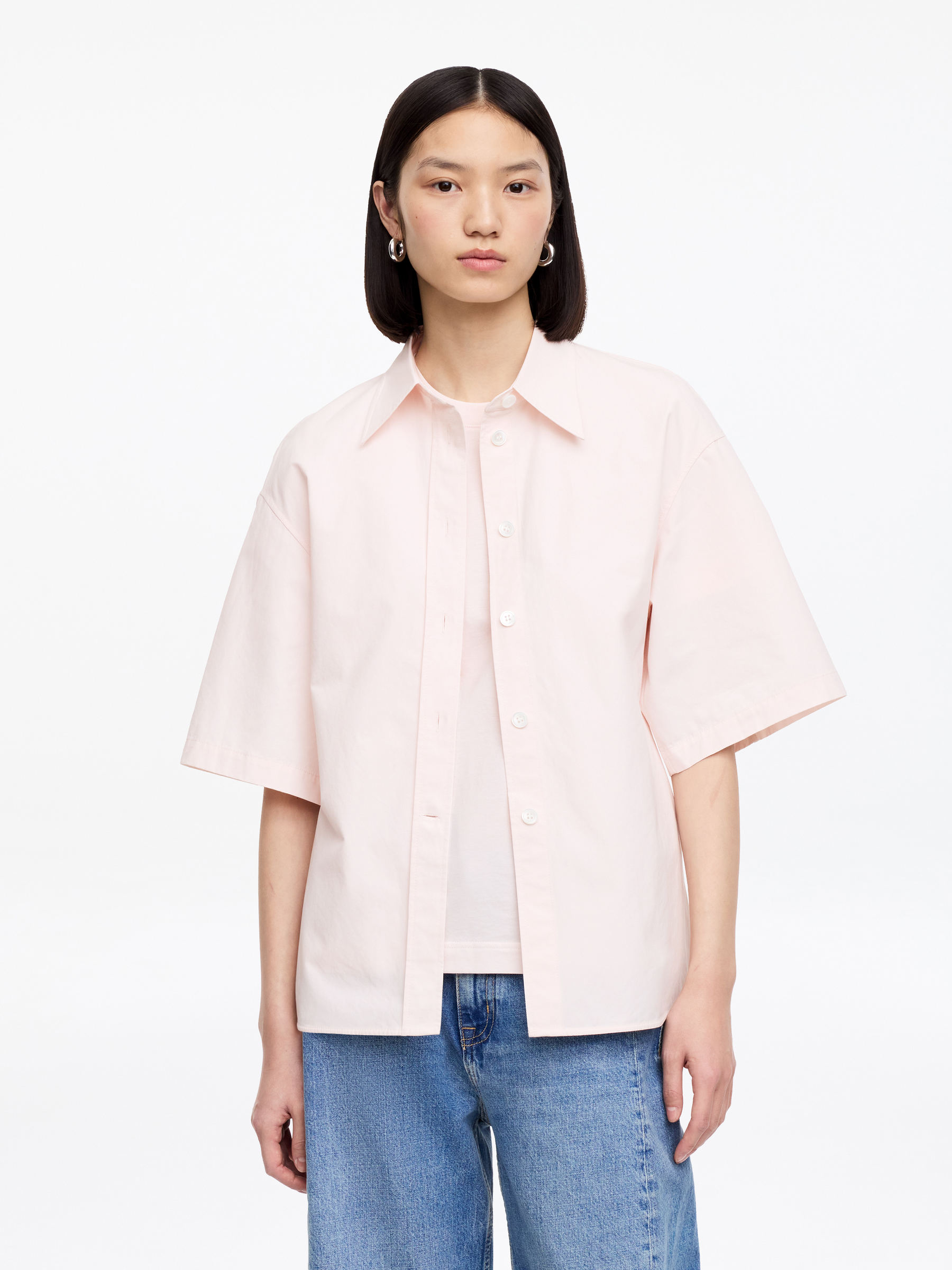 Chemise à manches courtes-#EEDFE2-18193