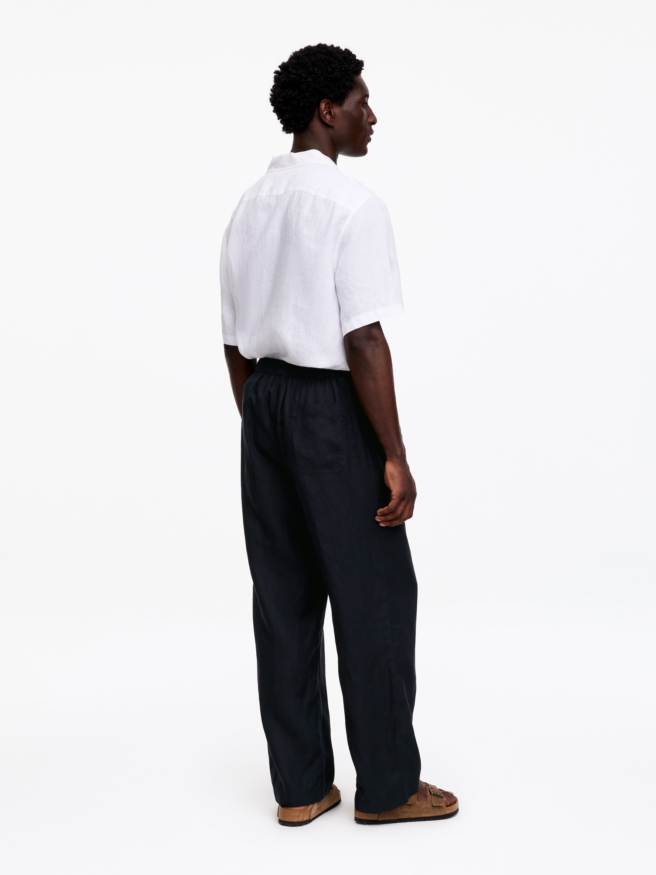 Lockere Leinenhose - Dunkelblau - Relaxed Fit - Men - StillMedia/Lookbook - 7