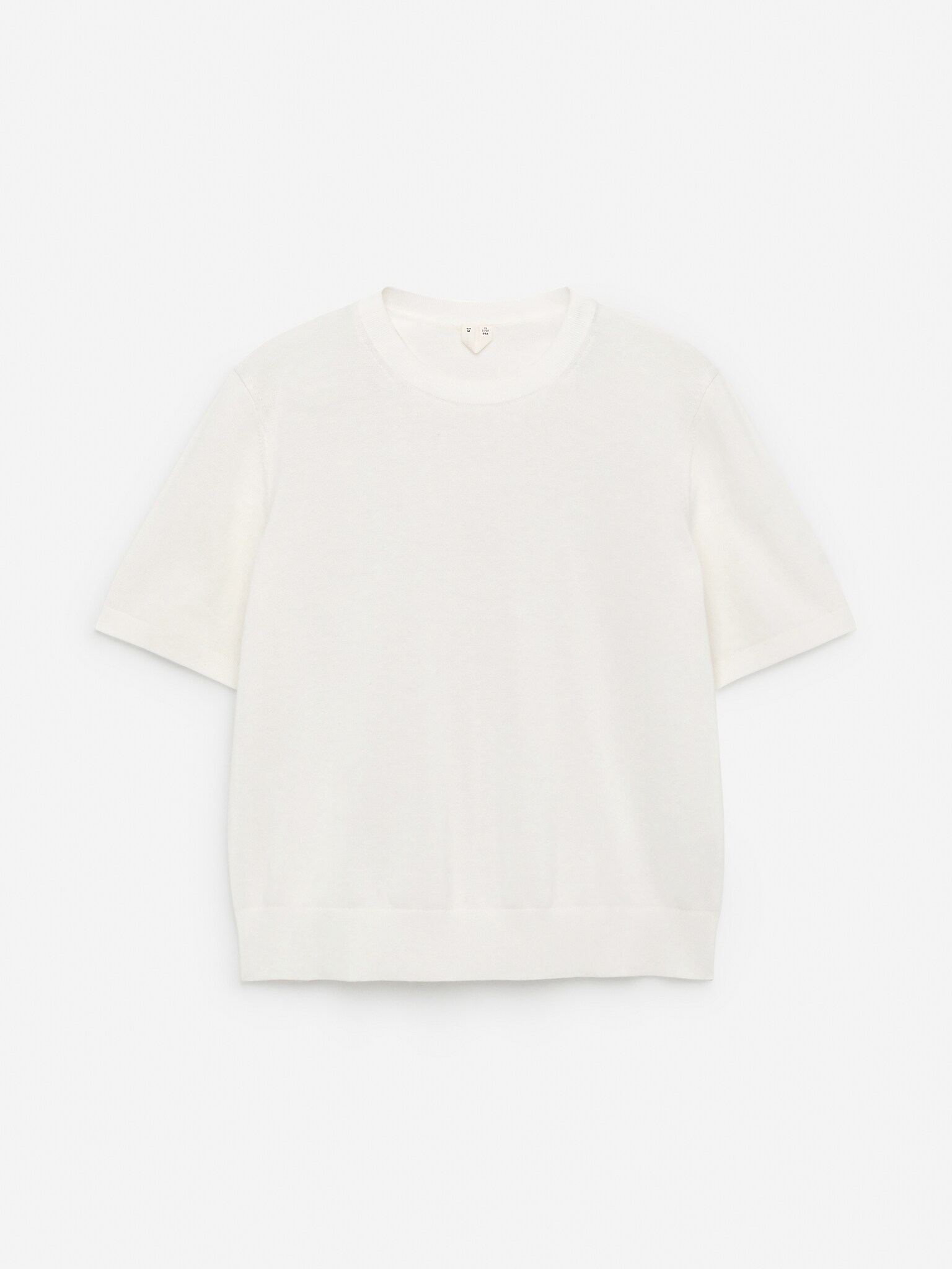 Haut en maille à manches courtes - Blanc cassé/Rose - 2