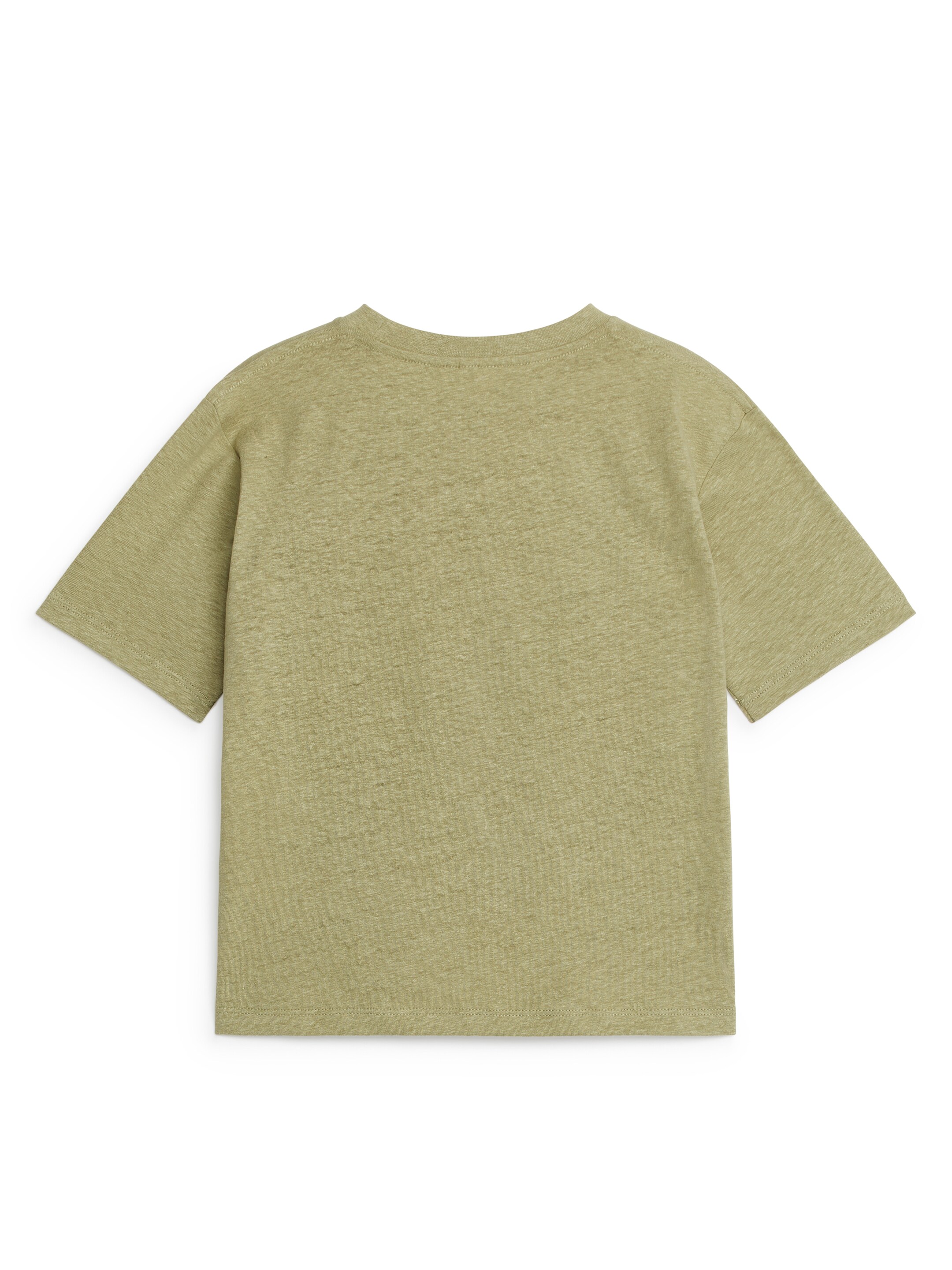 Vis større bilde: Loose Fit Linen Blend T-Shirt - Khakigrønn - BARN | H&M NO 2