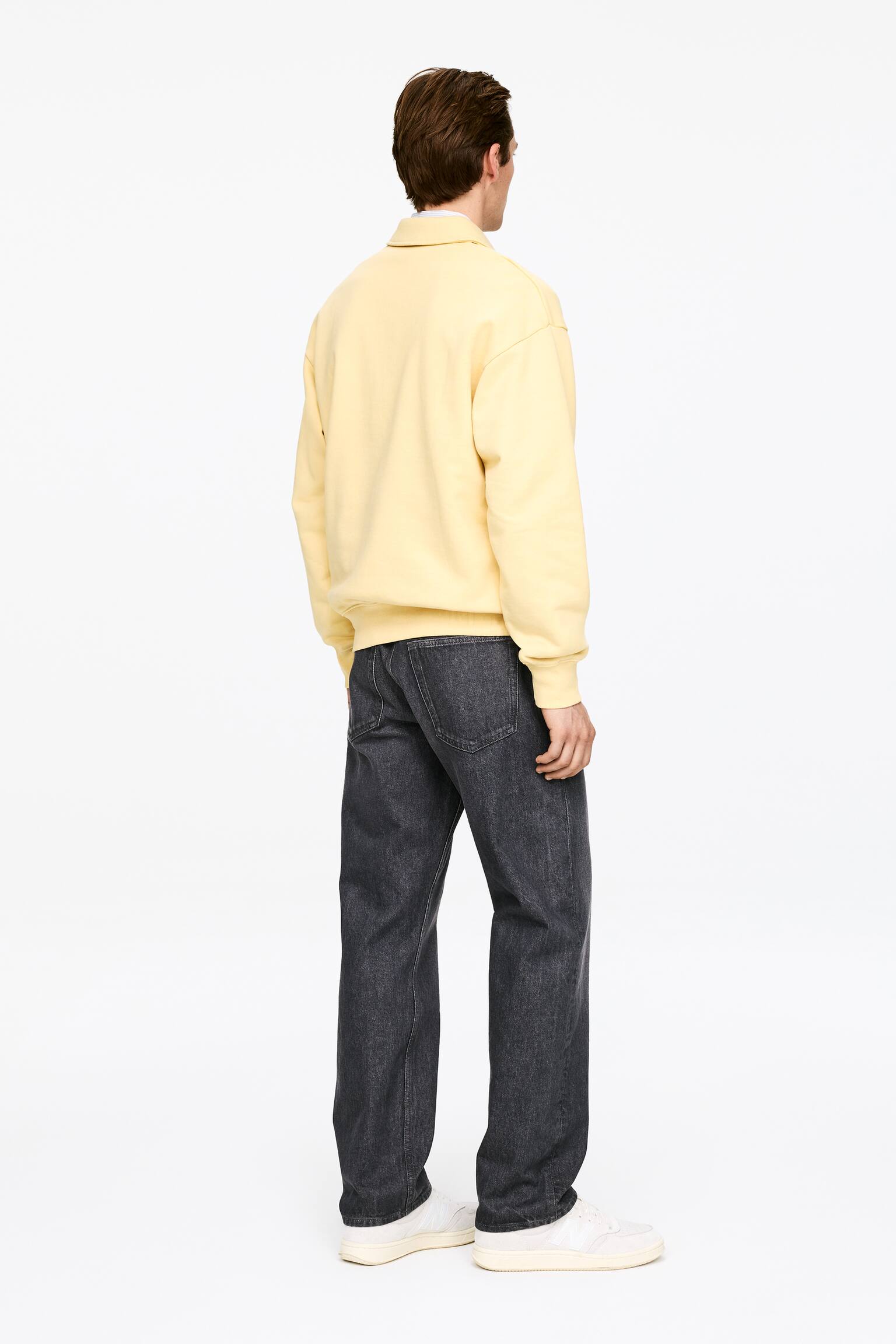 Calças de ganga largas de corte reto OCEAN - Cinzento/Preto/Azul/Azul escuro/Cru - 5