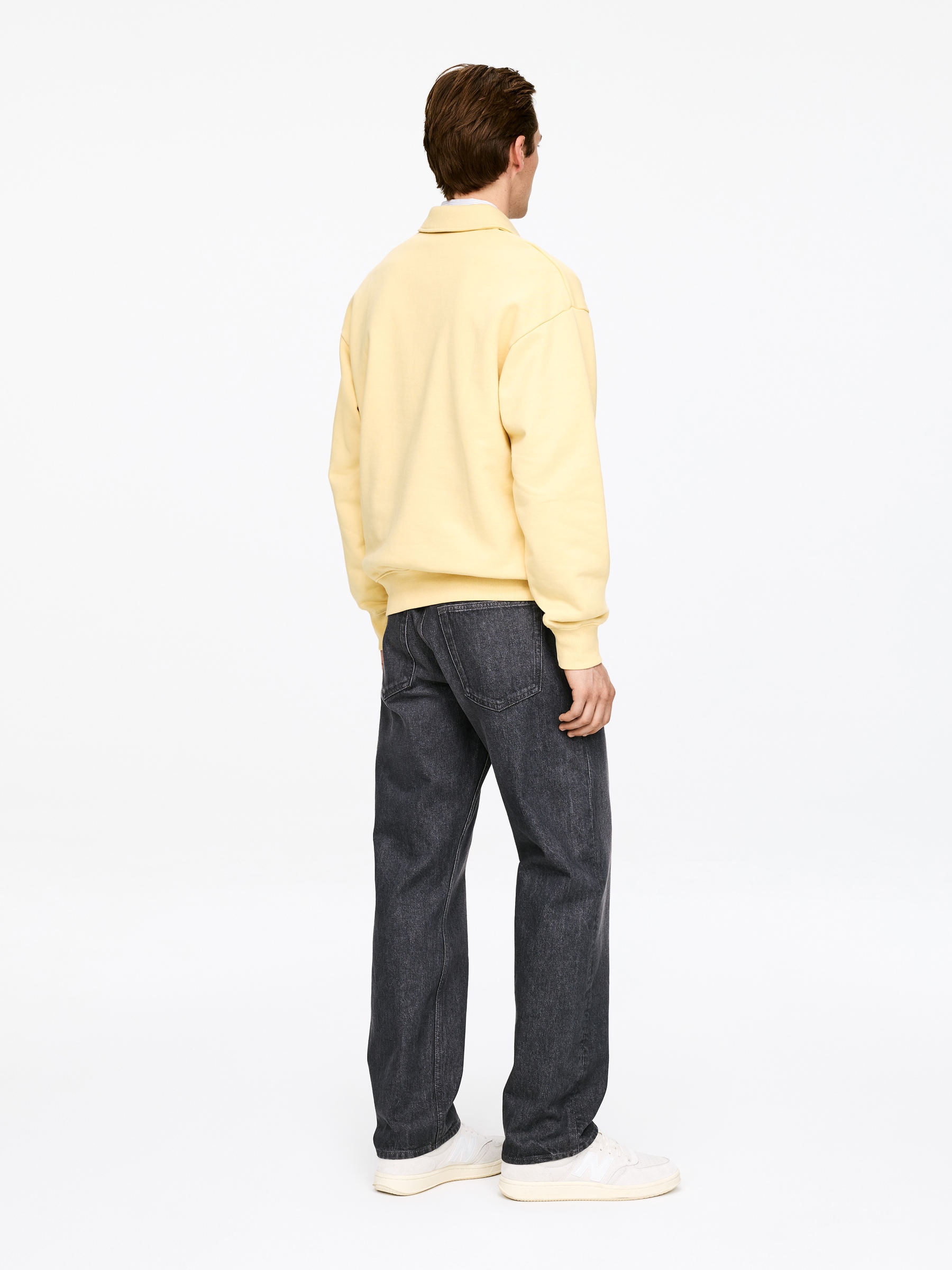 OCEAN Loose Straight Jeans - Grey - Loose fit - Men - StillMedia/Lookbook - 5