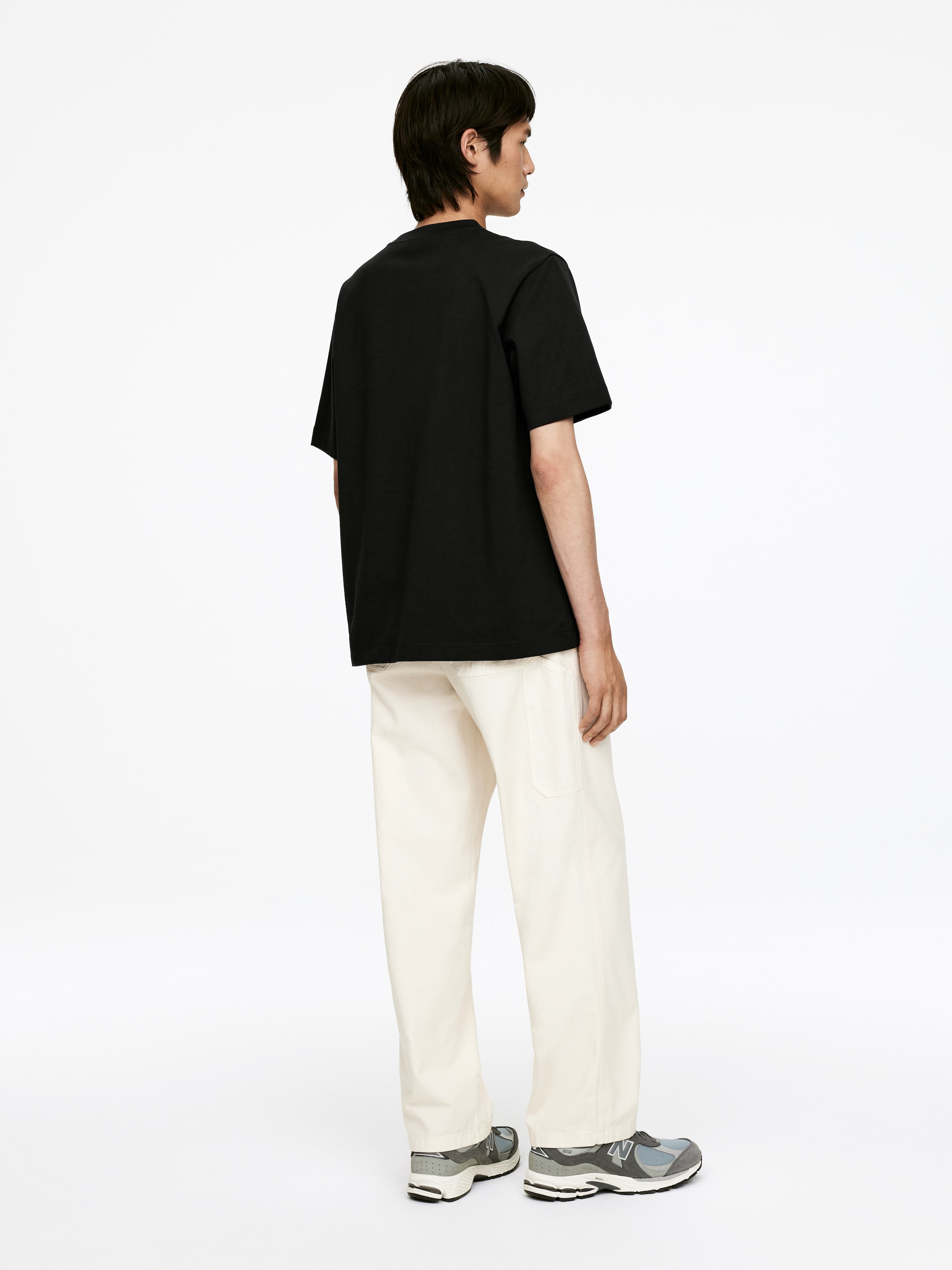 Se større billede: T-shirt i interlock-stof - Sort - HERRE | H&M DK 2