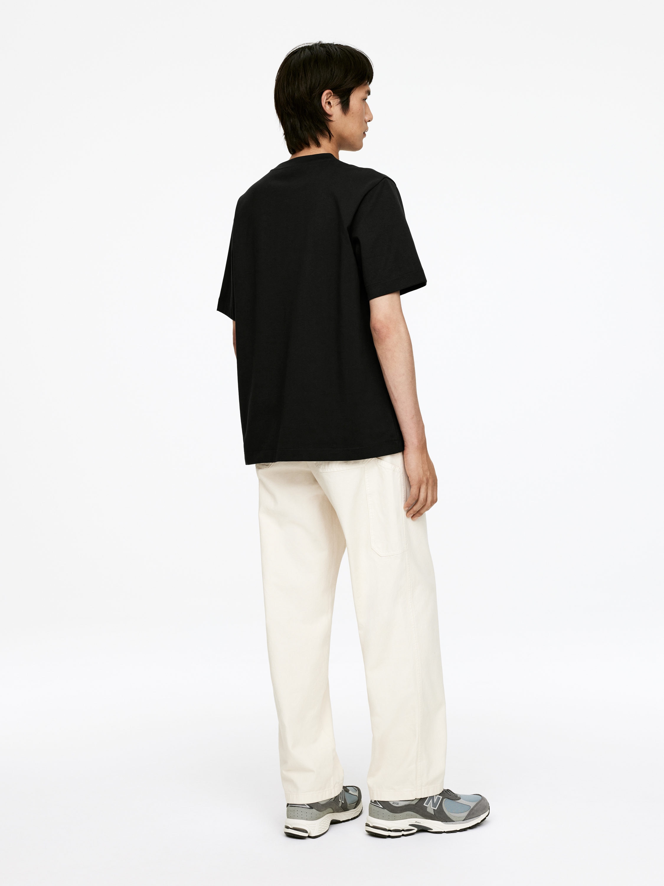 Interlock T-shirt - Black - Loose fit - Men - StillMedia/Lookbook - 44