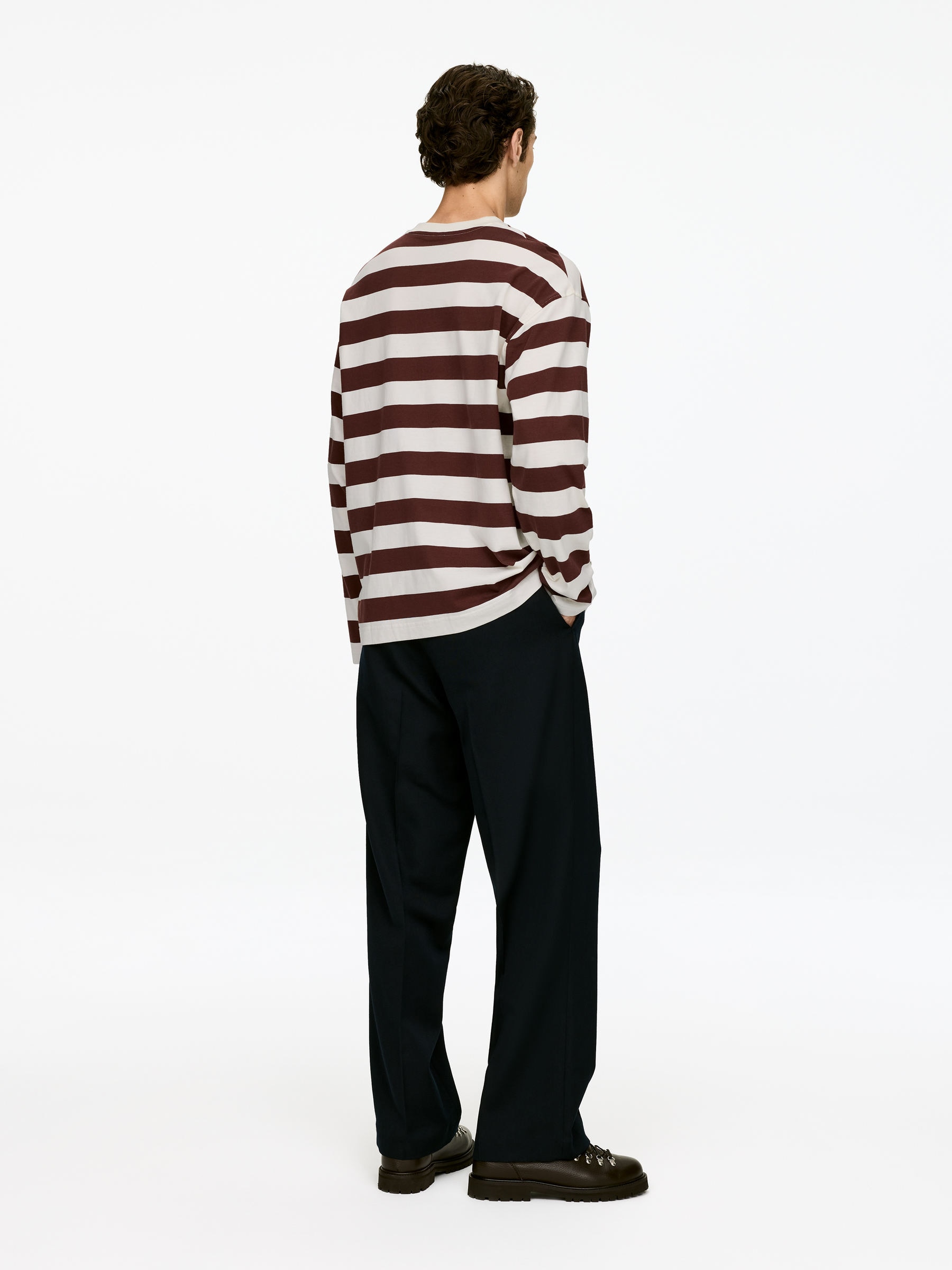 Long-Sleeve T-Shirt - Burgundy - Regular fit - Men - StillMedia/Lookbook - 6