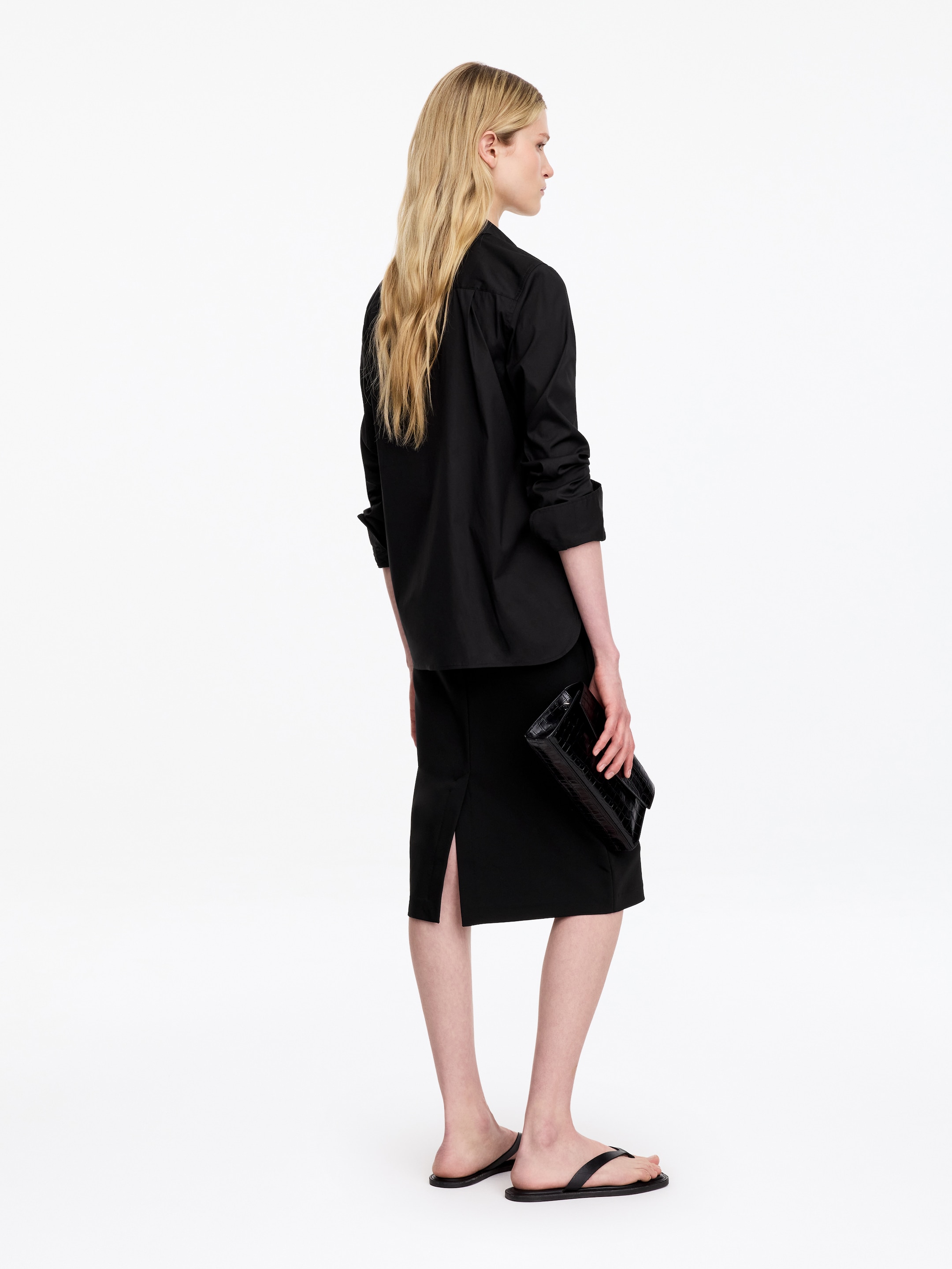 Slim-Fit Pencil Skirt - Black - Slim fit - women - StillMedia/Lookbook - 5