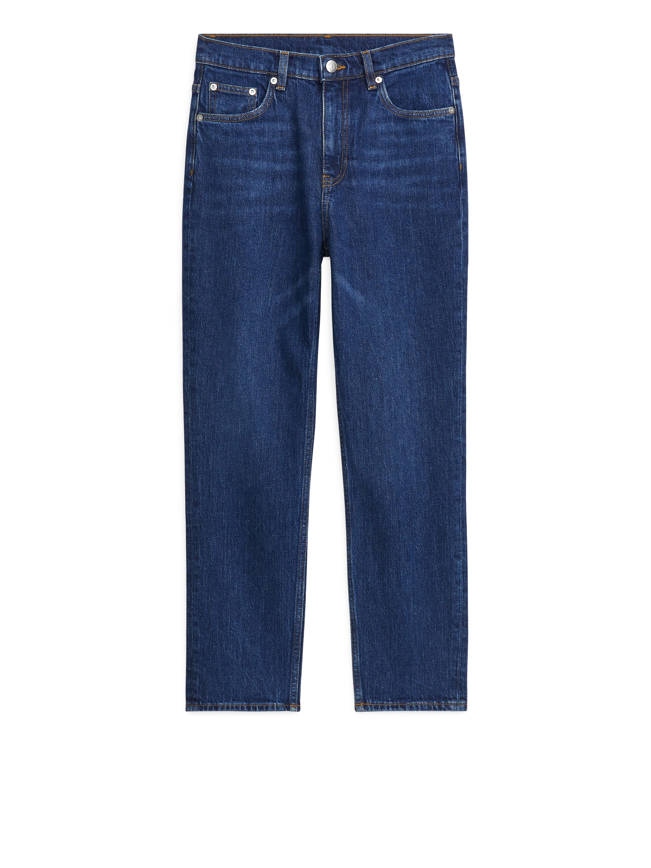 Visa större bild: JADE CROPPED smala jeans - Mörkblå - DAM | H&M FI 1