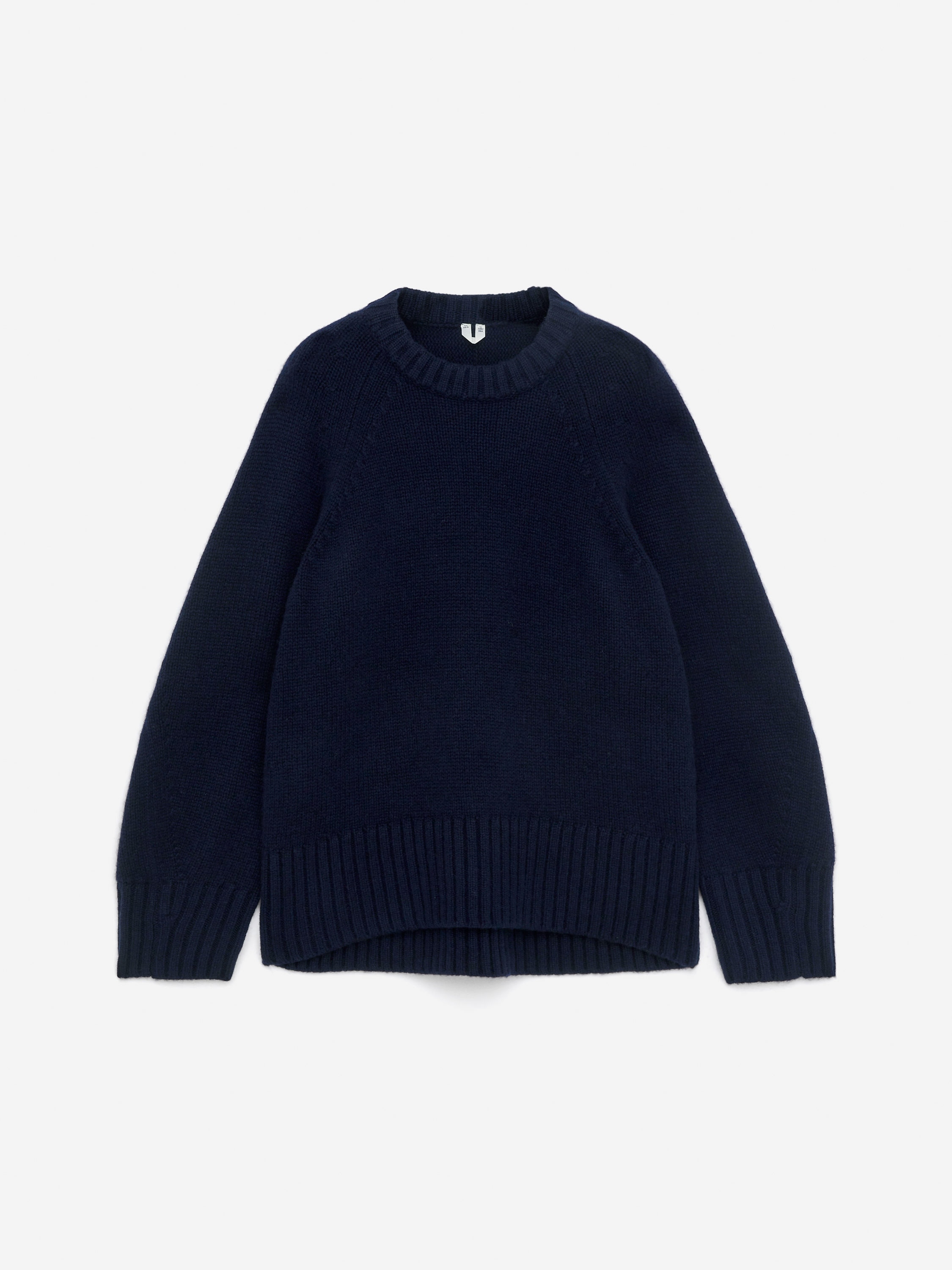 Chunky Pure Cashmere Jumper  ​-Blue-16485