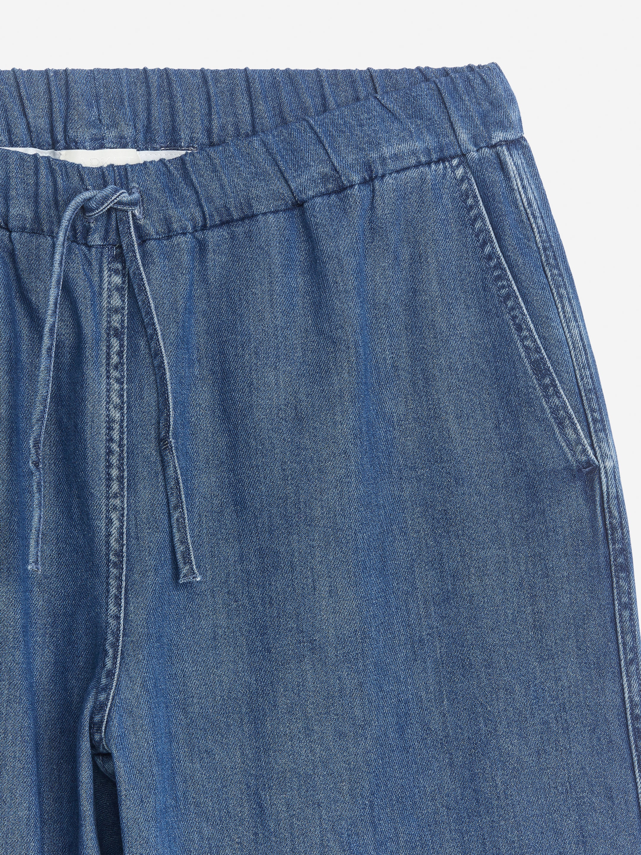 Se større billede: Denimbukser med løbesnor - Forvasket blå - DAME | H&M DK 2