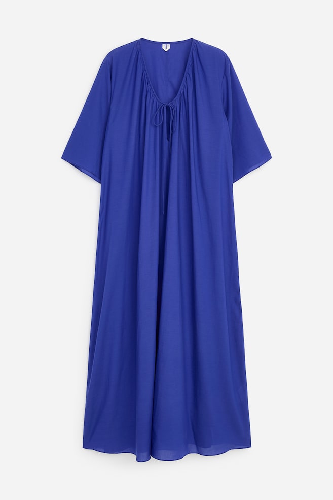 Strandkleid aus Lyocell-Mischung - Blau/Schwarz - 1