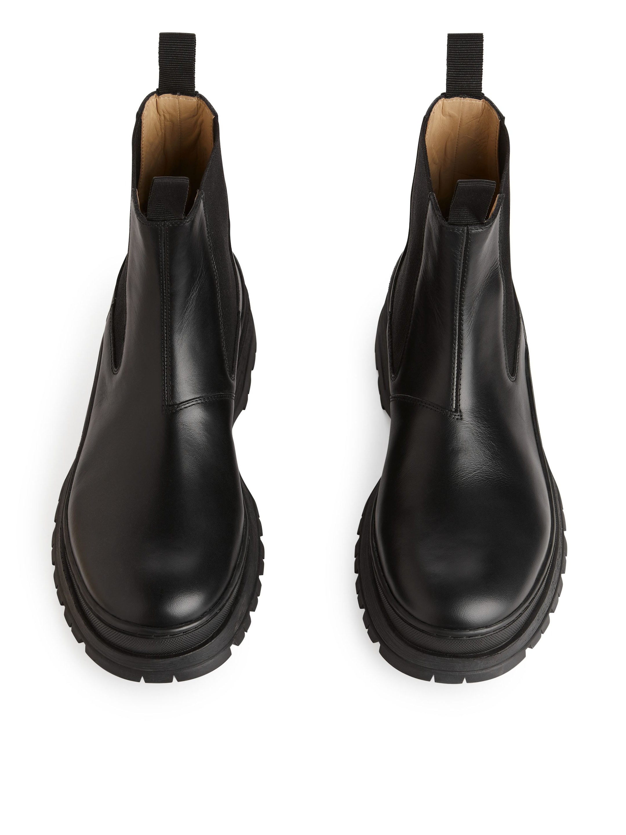 Vis større bilde: Chunky-Sole Leather Boots - Svart - HERRE | H&M NO 2