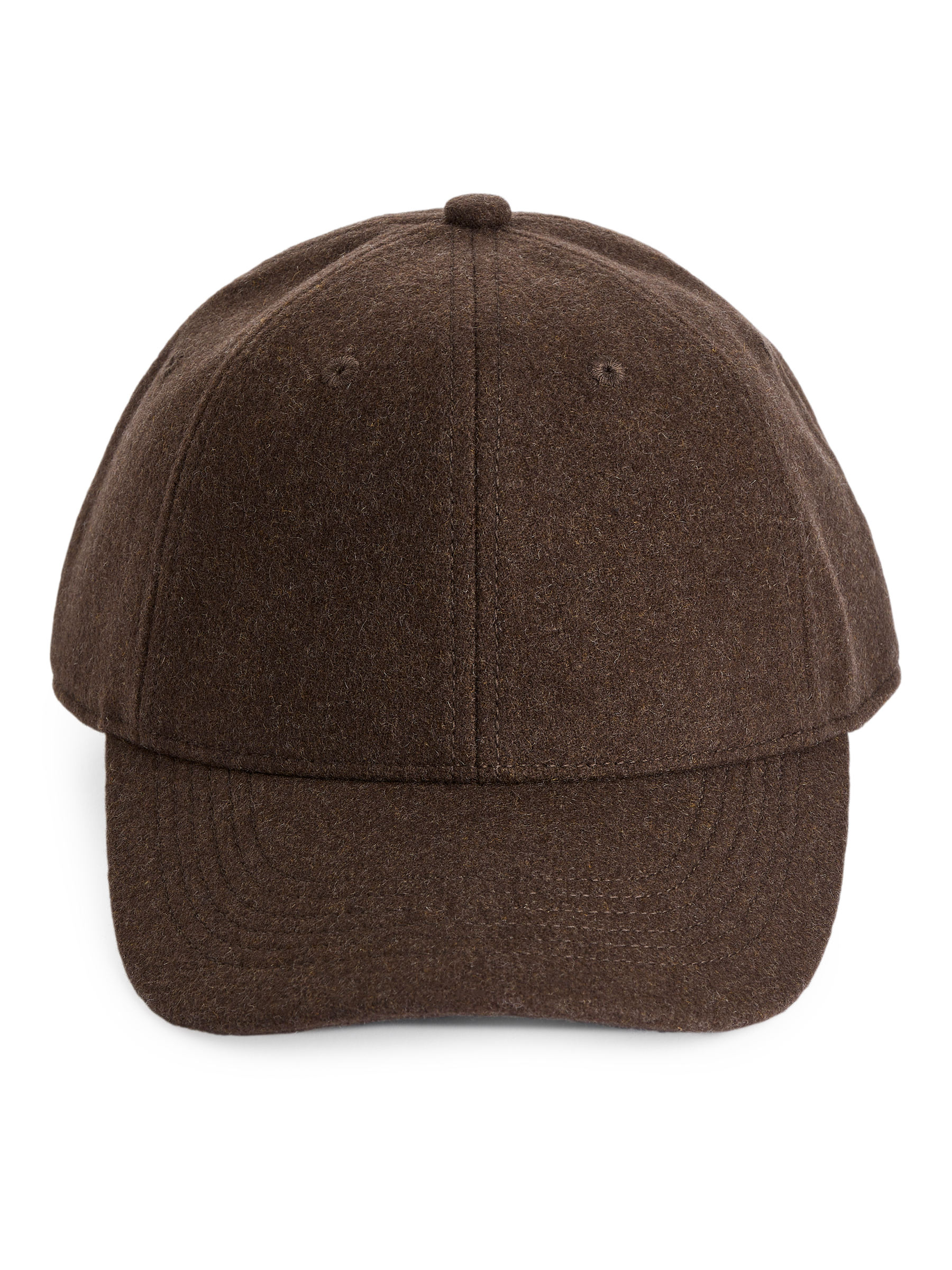 Wool Felt Cap – Dark Brown Melange – Men – ARKET EU