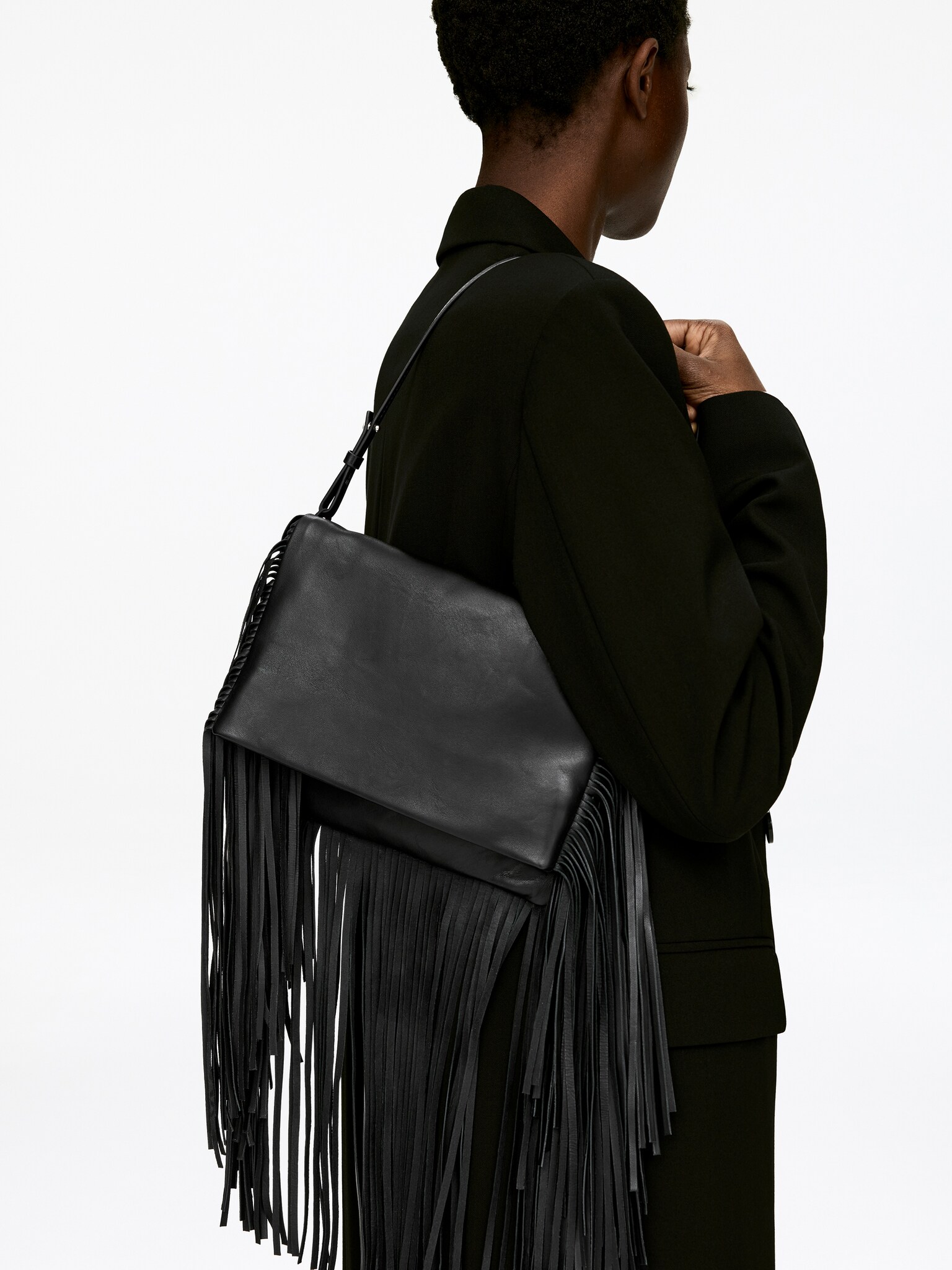 Sac à franges - Noir