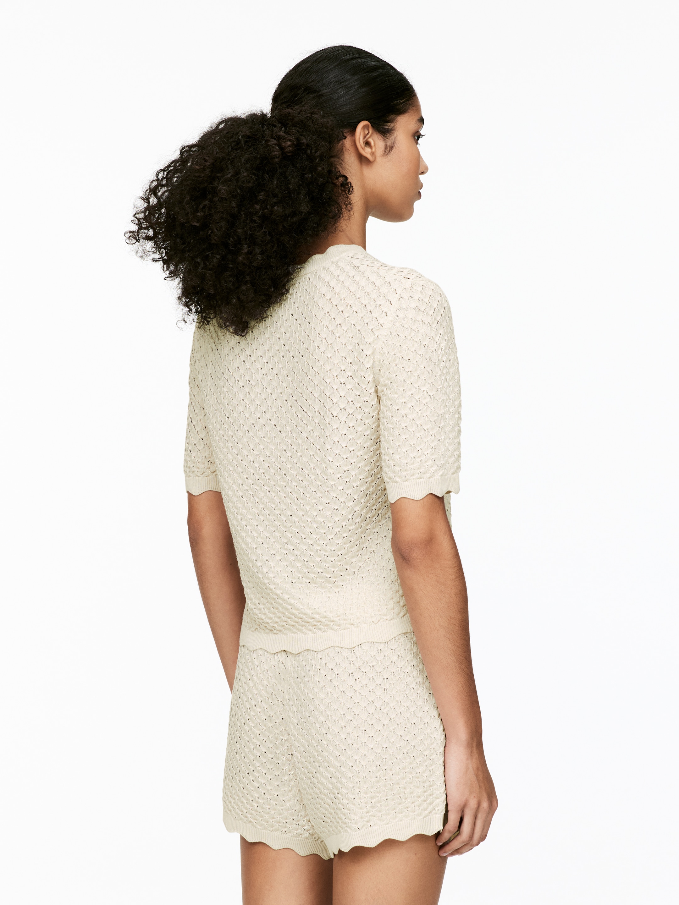 Grotere afbeelding bekijken: Opengebreide top - Light Beige - DAMES | H&M BE 3