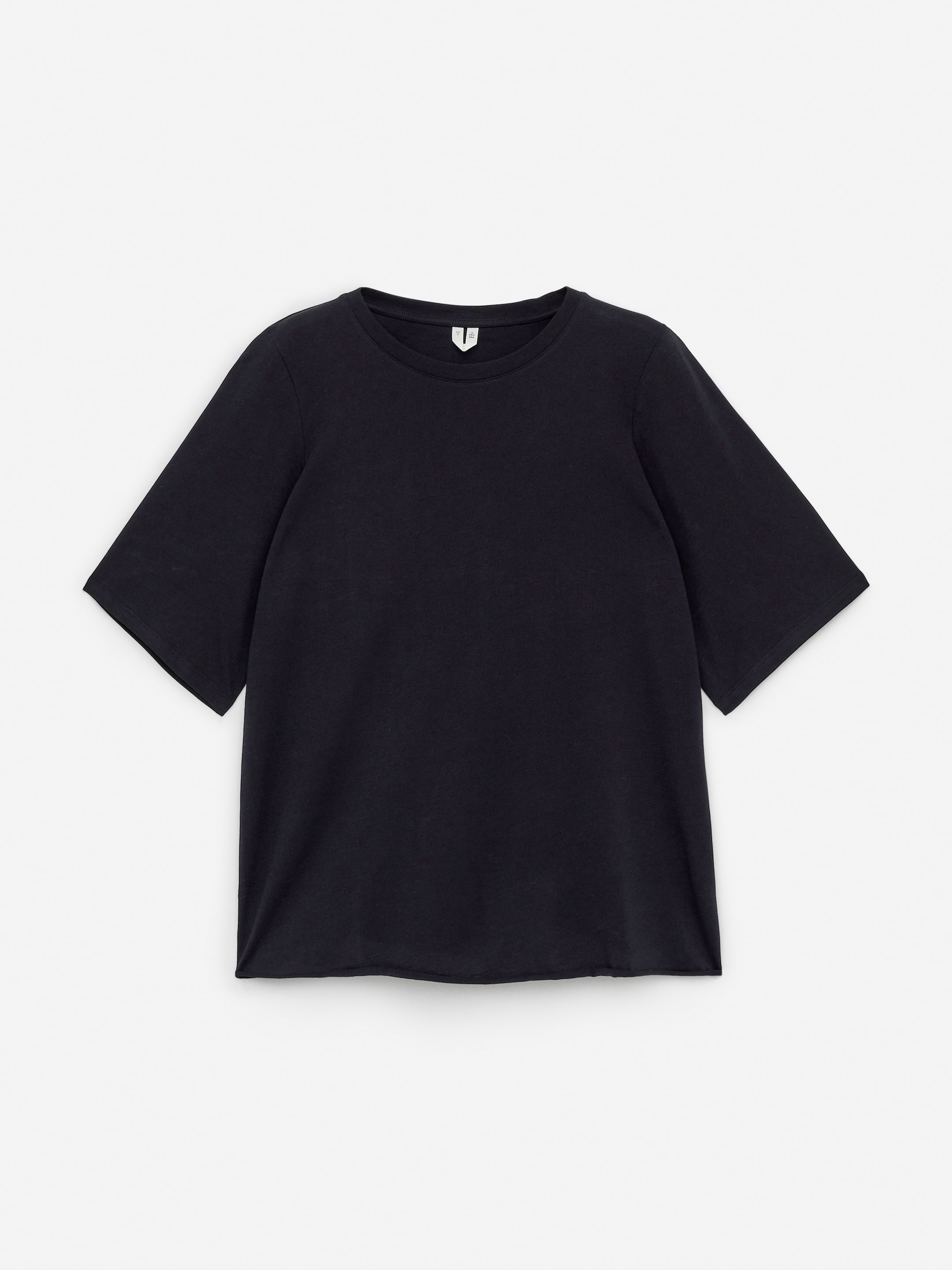 Drapy Cotton T-Shirt - Dark Blue - Loose fit - women - StillMedia/DescriptiveStillLife - 1