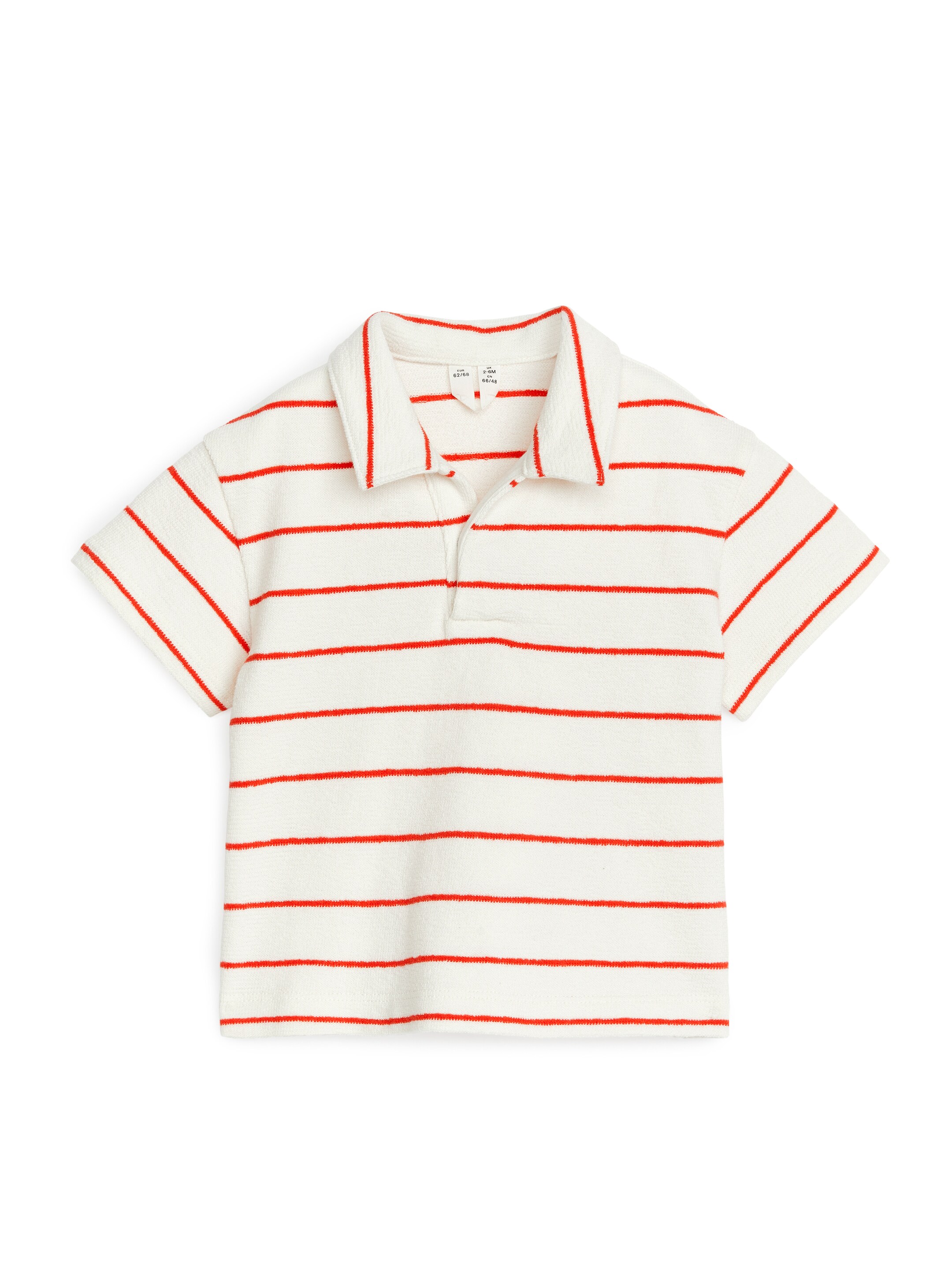 Se større billede: Poloshirt i frotté - Hvid/rød - BØRN | H&M DK 1