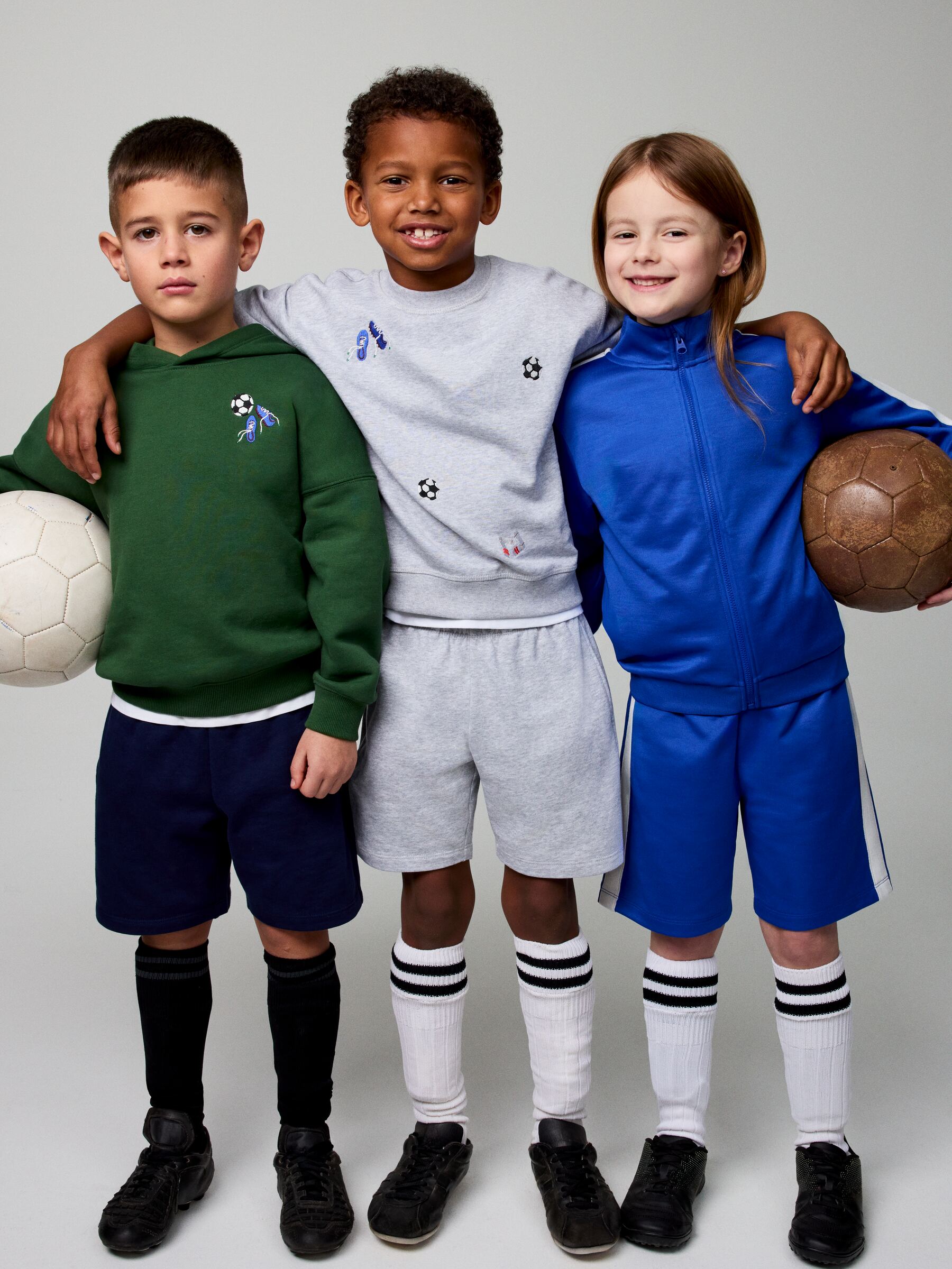 Dżersejowe szorty - Szary melanż - Fason normalny - Children - StillMedia/Environmental - 1