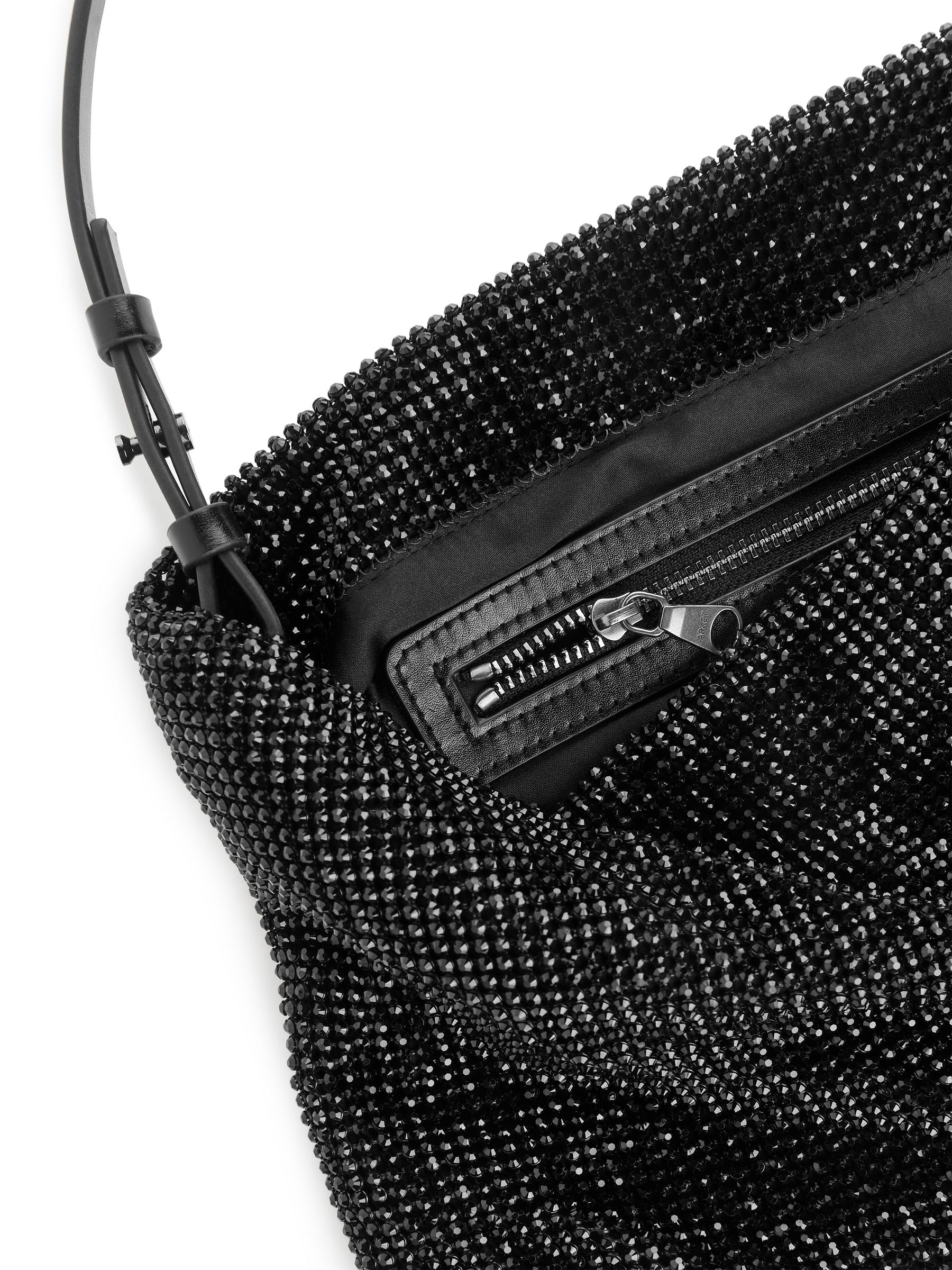 Schultertasche mit Strass - Schwarz - Damen - StillMedia/DescriptiveDetail - 3