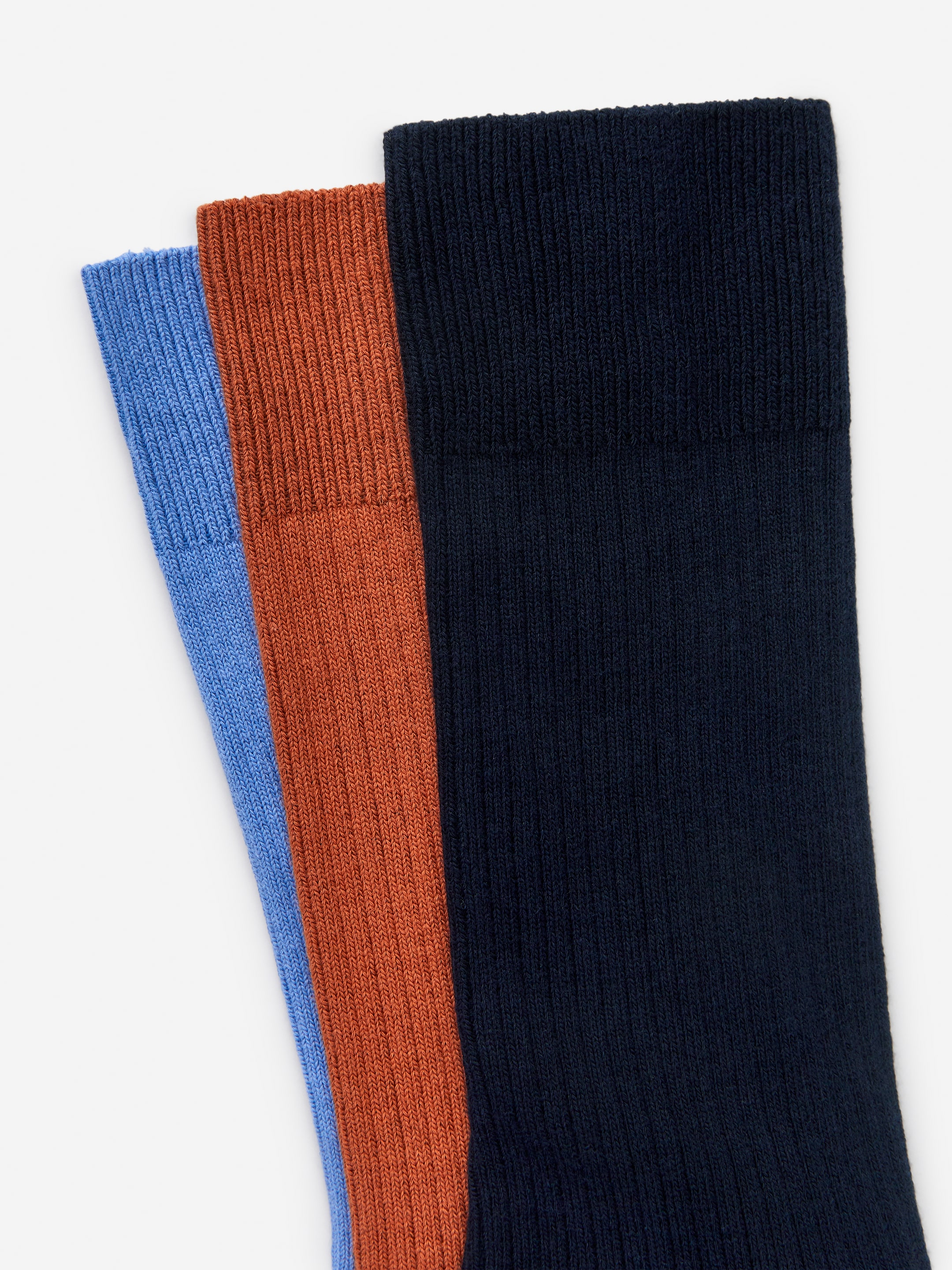 Strumpor i supimabomull, 3-pack - Blå/roströd - Men - StillMedia/DescriptiveDetail - 1