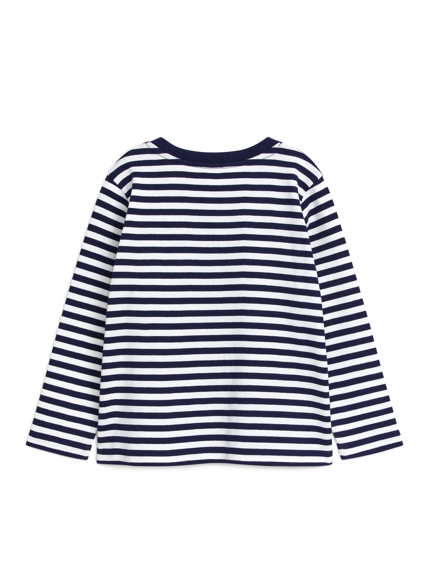 Langarm-T-Shirt - Dunkelblau/Weiß - Regular Fit - Kinder - StillMedia/DescriptiveStillLife - 3