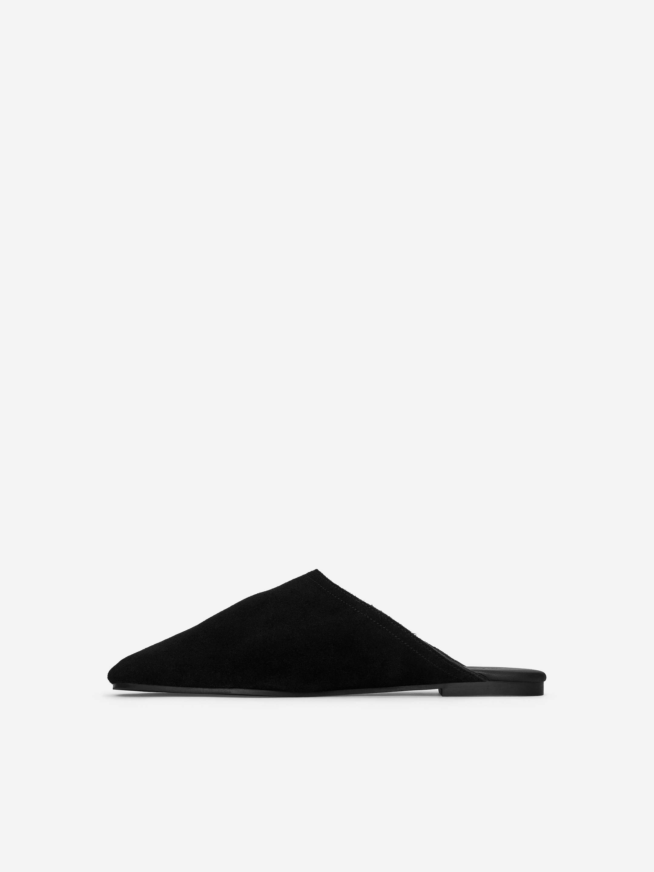 Suede Travel Slippers - Black - Women - StillMedia/DescriptiveStillLife - 3