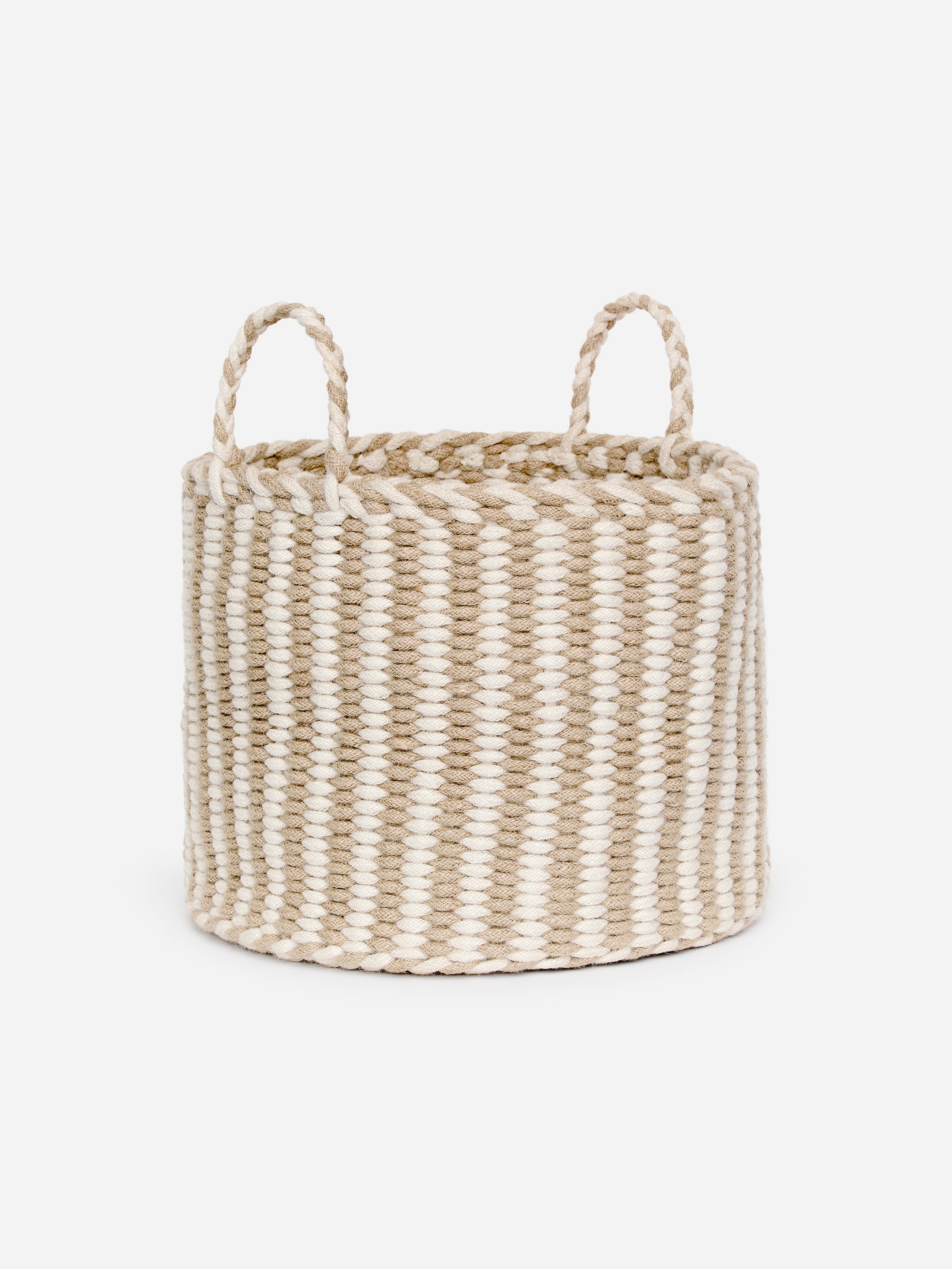 Ver imagen más grande: Cesta de almacenamiento de 41 cm - Beige/blanco roto - HOME | H&M ES 1