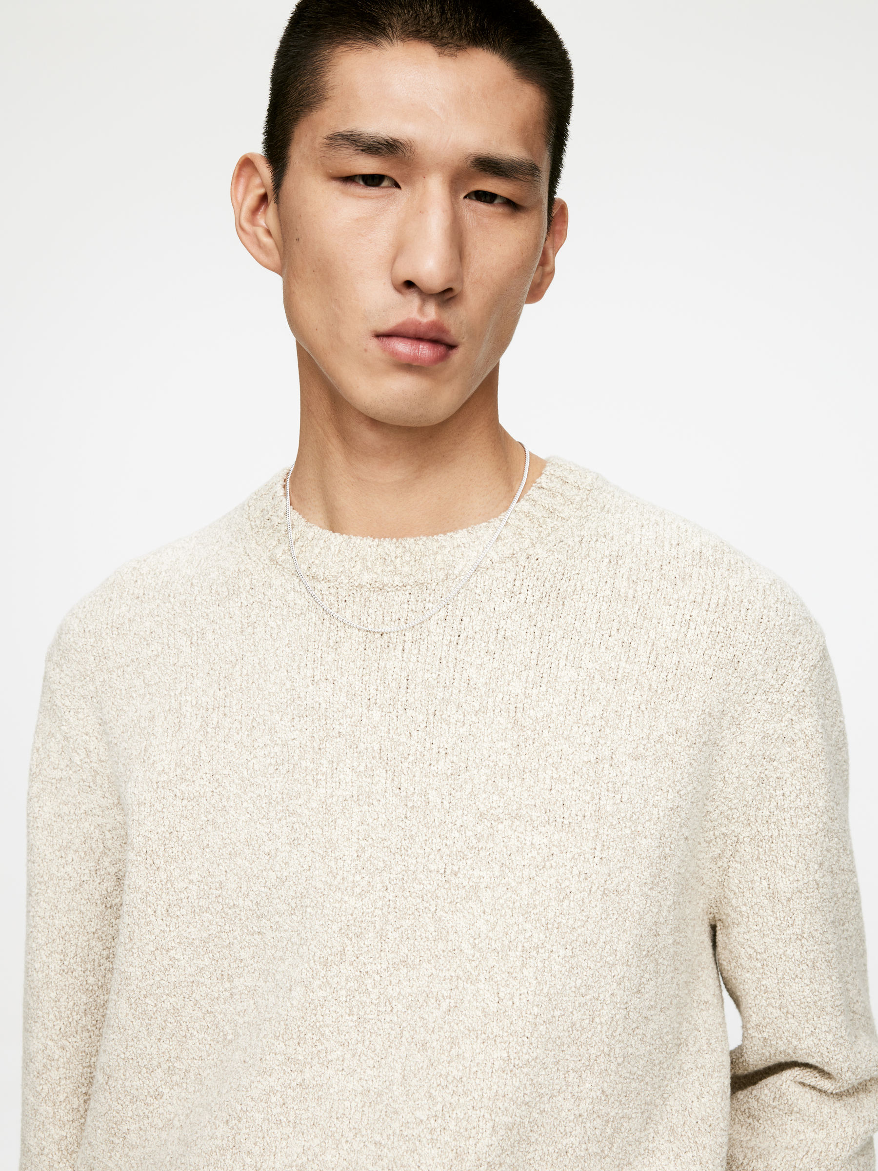 Thin Sterling Silver Chain Necklace - Silver - Men - StillMedia/Lookbook - 14