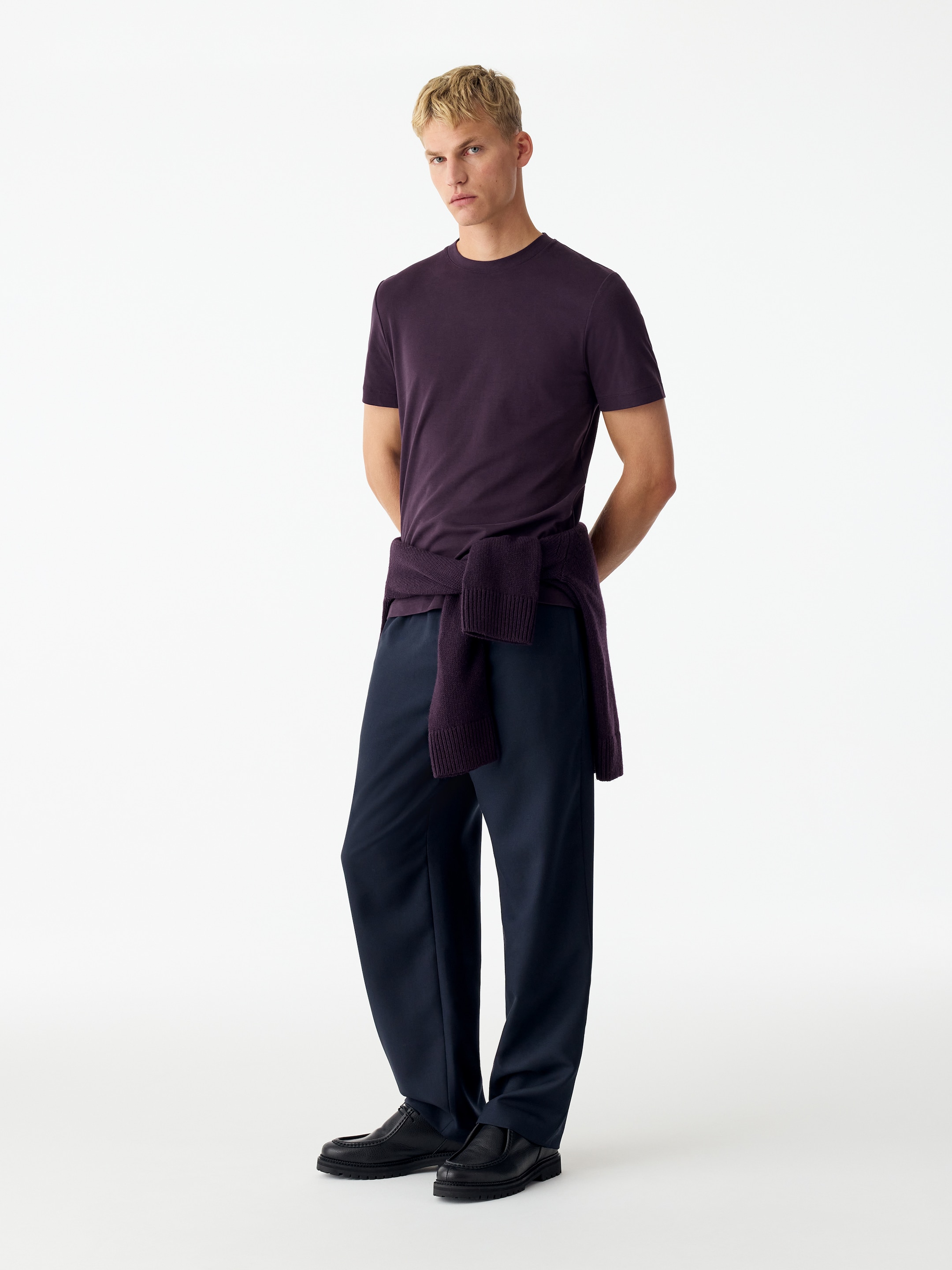 Interlock-T-Shirt mit normaler Passform - Lila - Regular Fit - men - StillMedia/Lookbook - 4