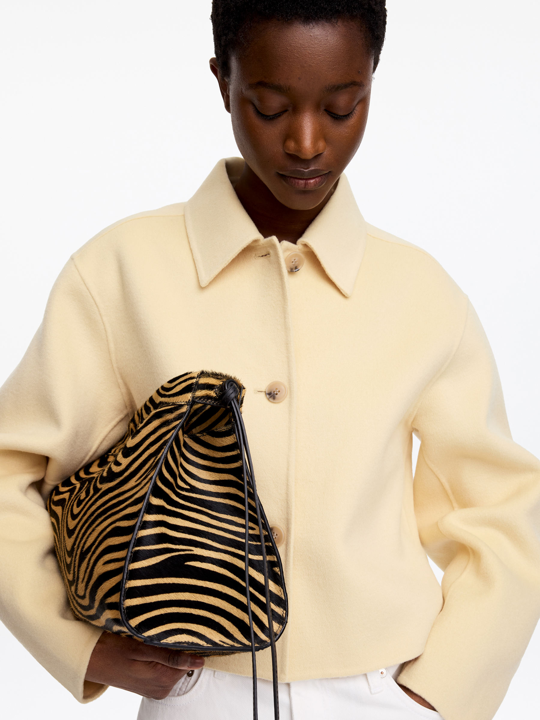 Doubleface-Overshirt aus Wollmischung - Blassgelb - Regular Fit - Women - StillMedia/Lookbook - 6