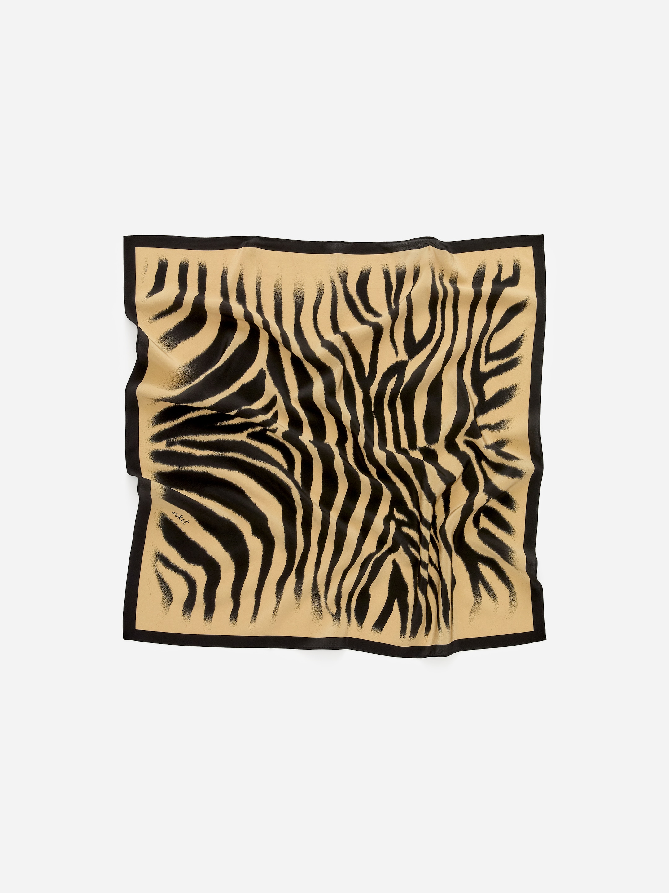 Foulard en soie imprimé - Beige/Noir - Femme - StillMedia/DescriptiveStillLife - 3