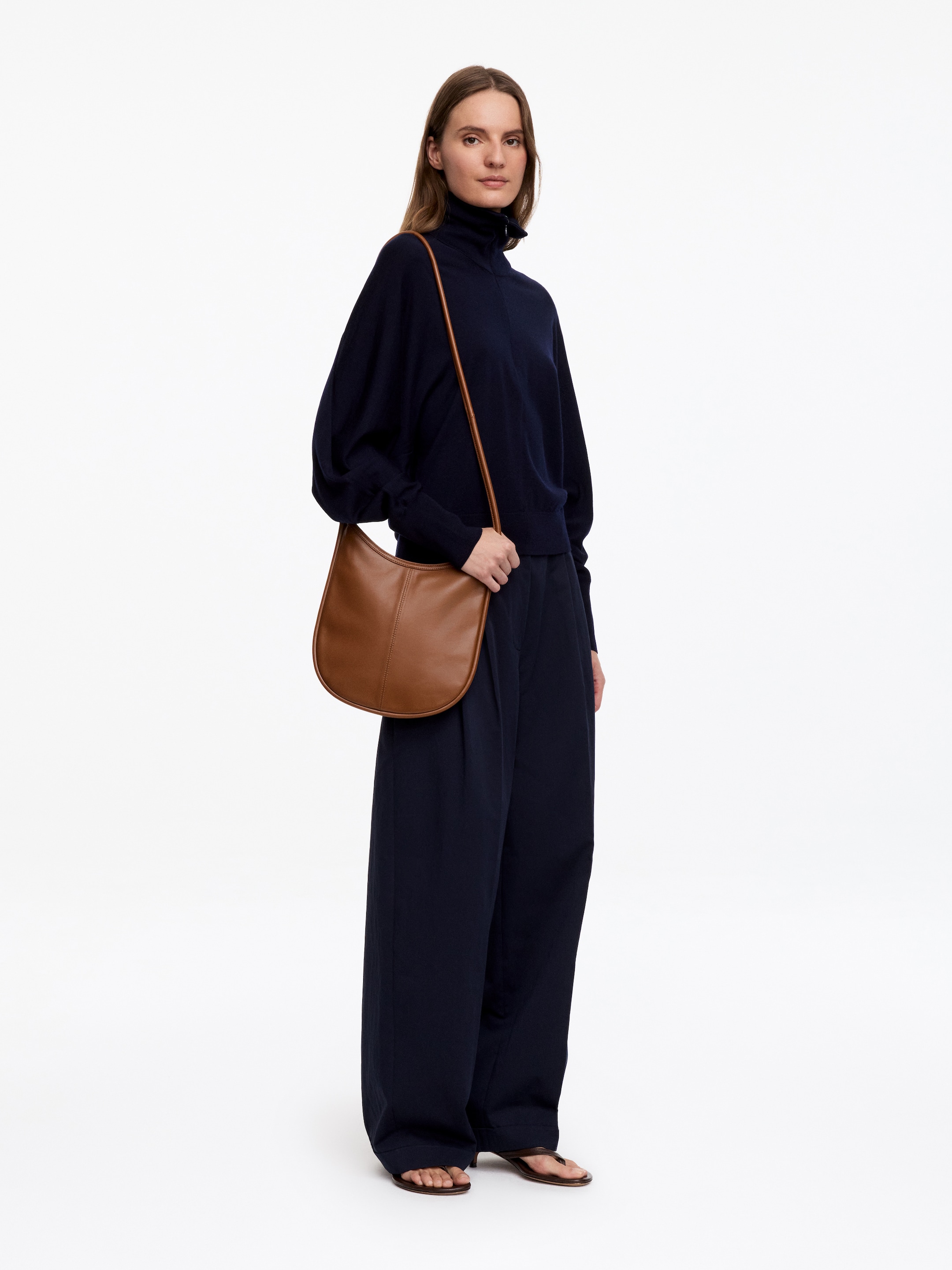 Crescent Crossbody Bag - Brown - Women - StillMedia/Lookbook - 4