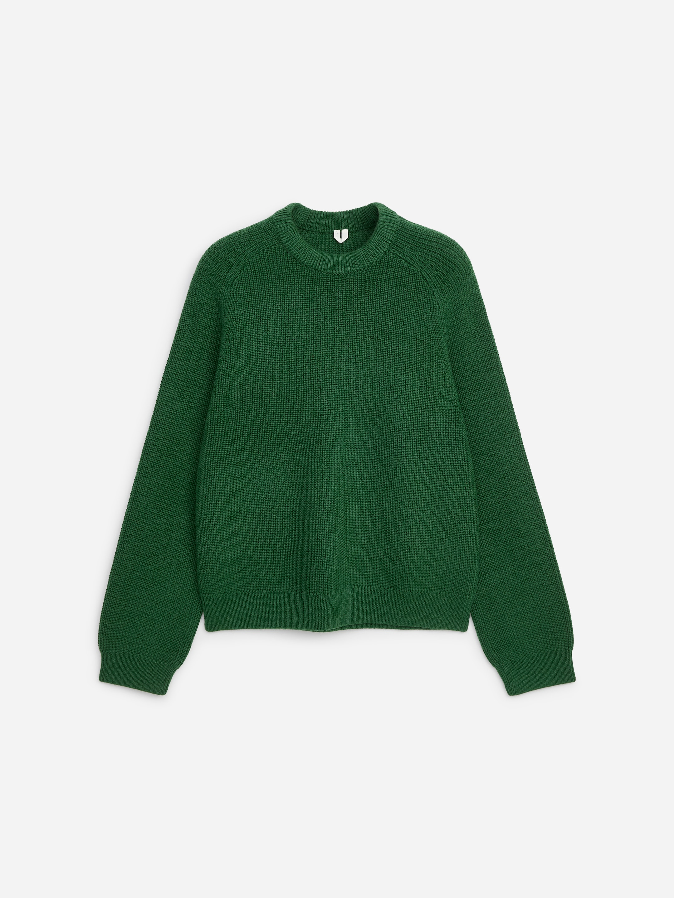 Relaxed Wool Jumper - Dark Green - Relaxed fit - men - StillMedia/DescriptiveStillLife - 7