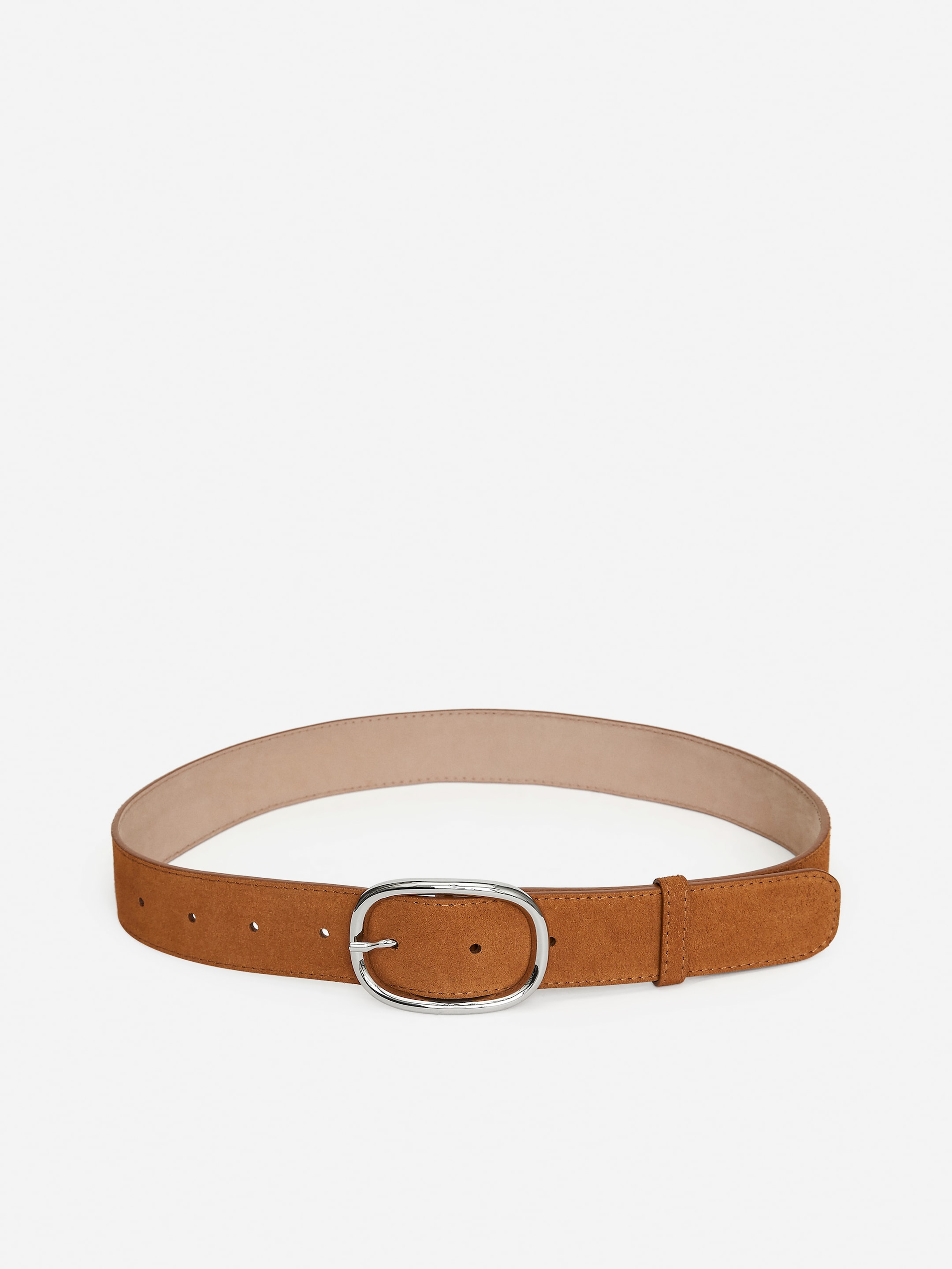 Split Leather Belt-#68513C-14849