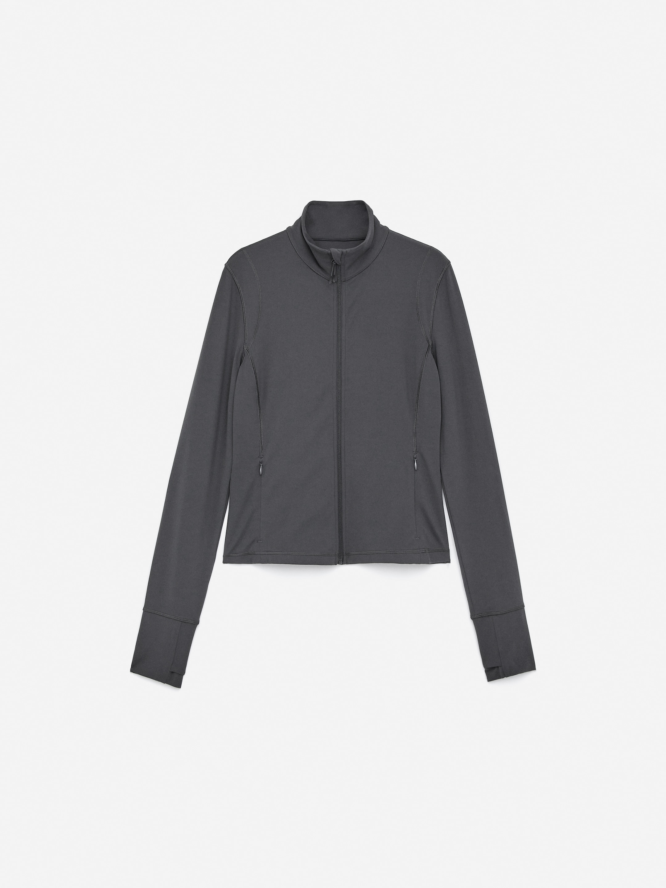 Weiche Stretch-Jacke mit Reißverschluss - Dunkelgrau - Slim Fit - Damen - StillMedia/DescriptiveStillLife - 1