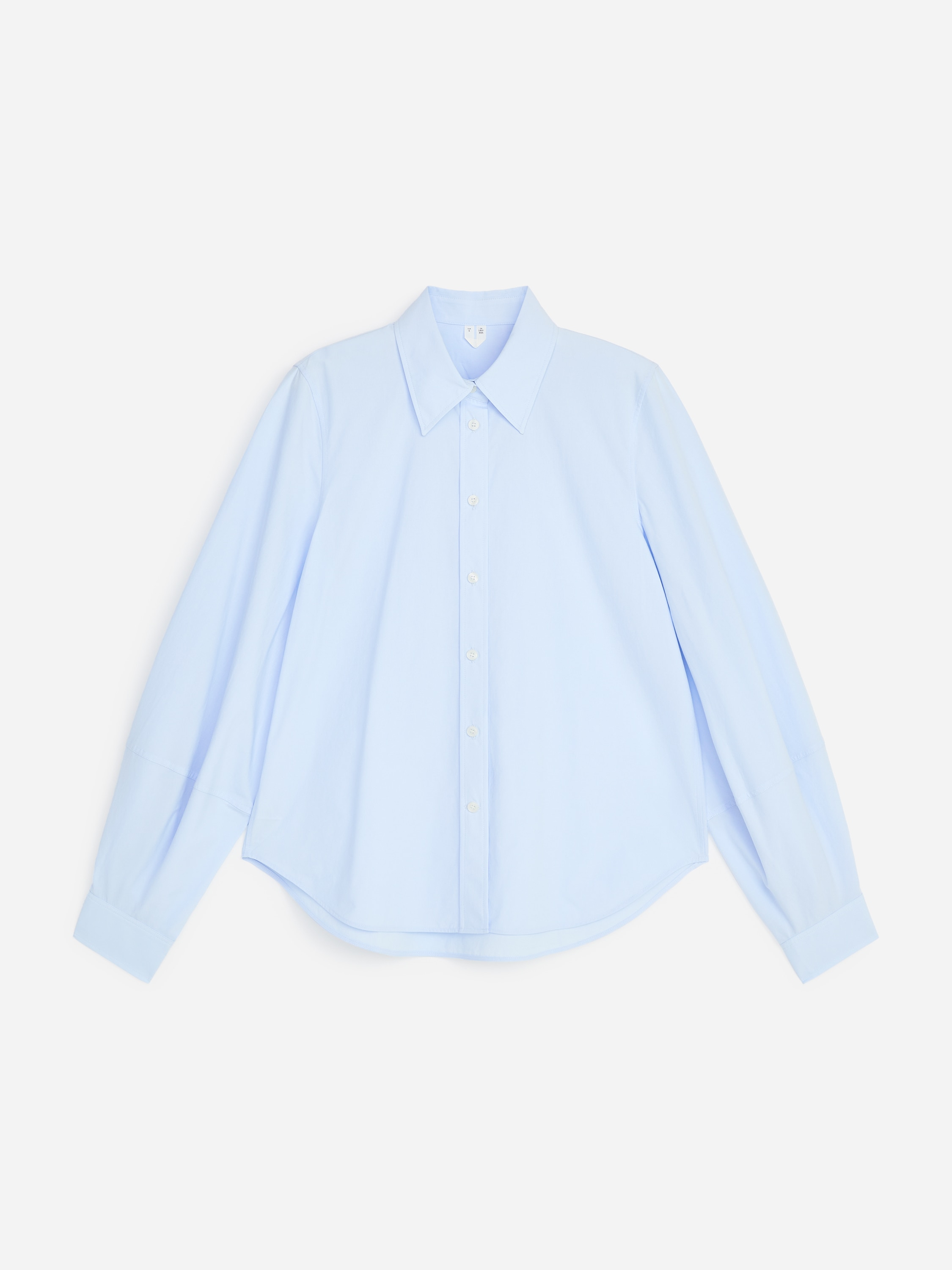 Camicia in cotone Pima - Blu/Nero